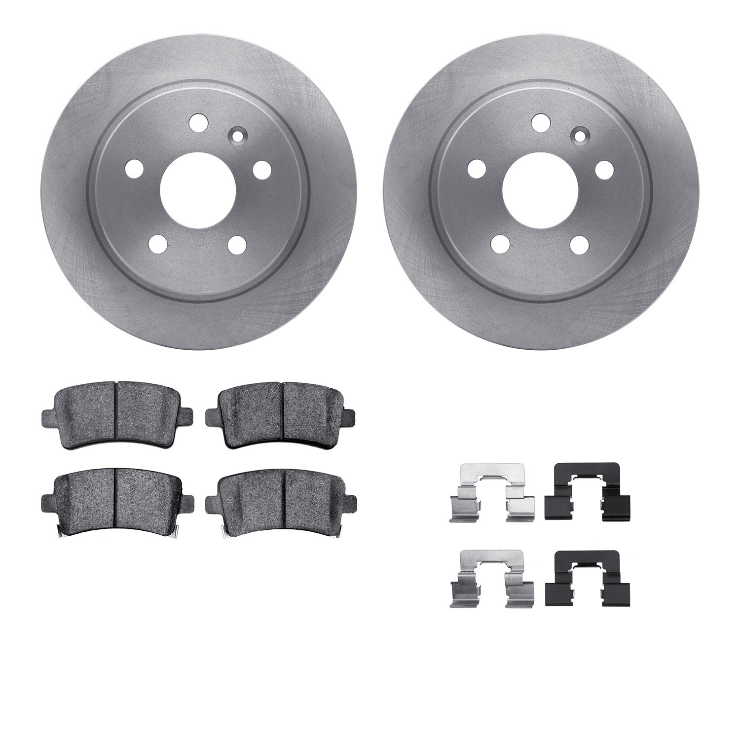 DYN-6512-45110 DFC Brake Rotor with 5000 Brake Pads and Hardware Kit