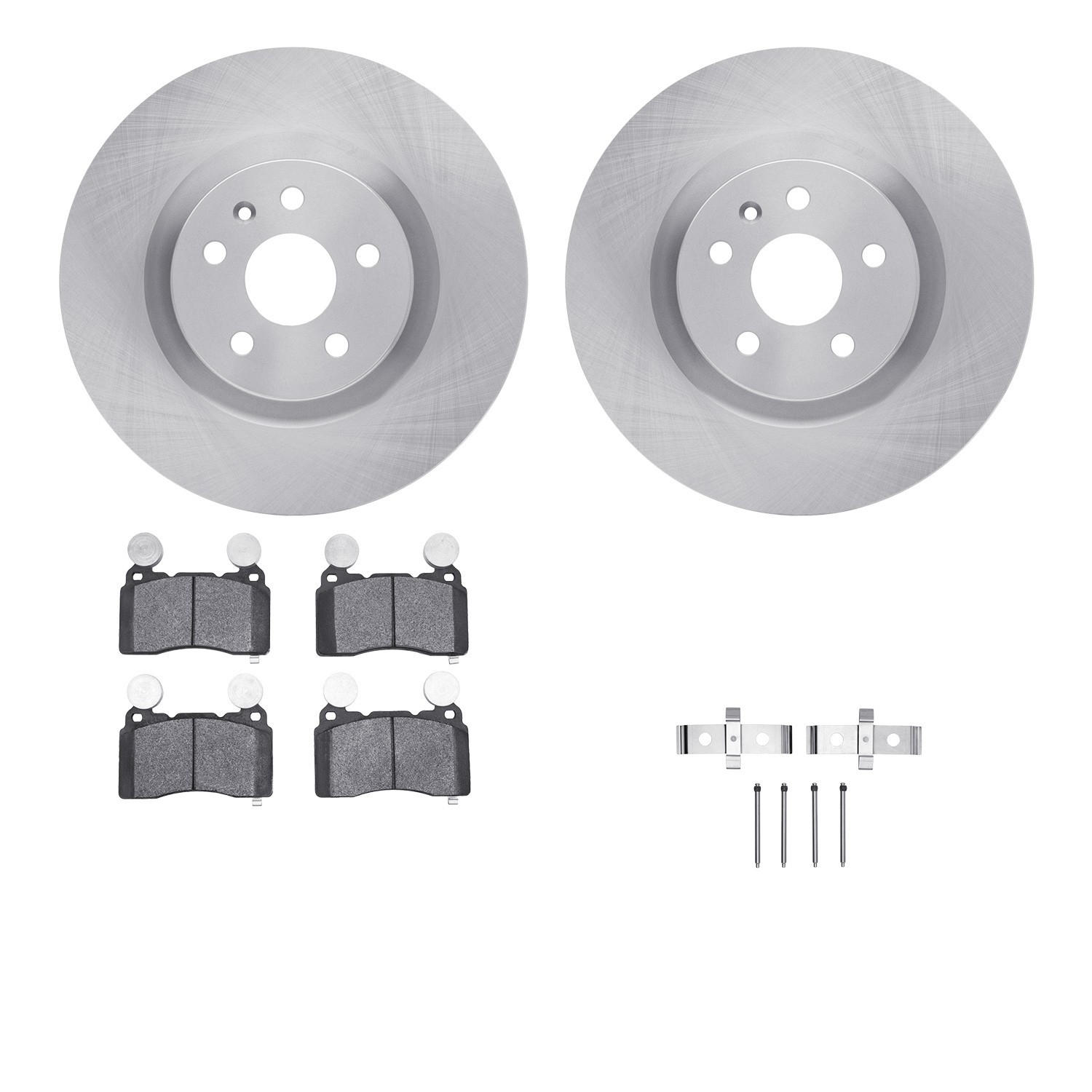 DYN 6512-45130 DFC Brake Rotor with 5000 Brake Pads and Hardware Kit