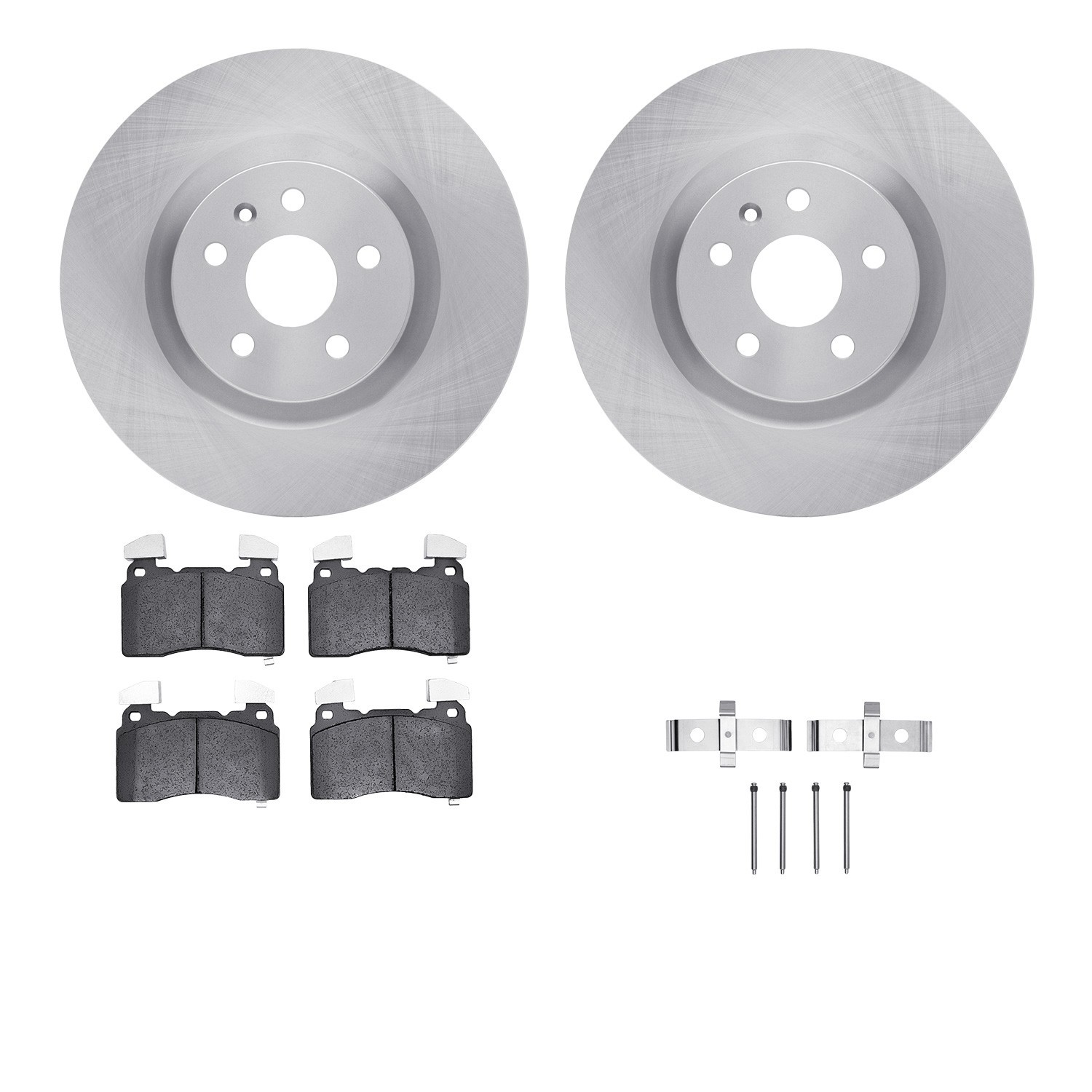 DYN 6512-45131 DFC Brake Rotor with 5000 Brake Pads and Hardware Kit