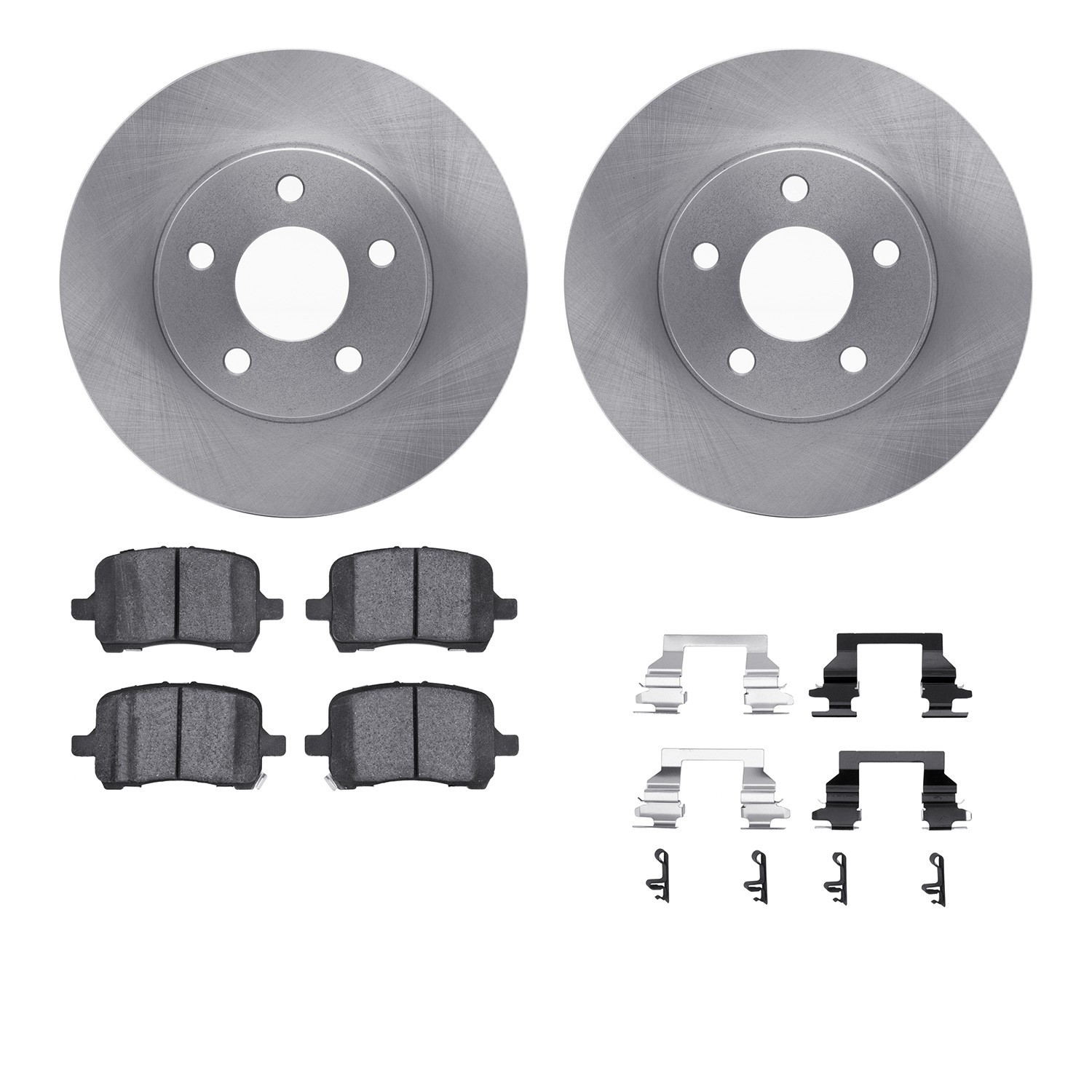 DYN 6512-47179 DFC Brake Rotor with 5000 Brake Pads and Hardware Kit