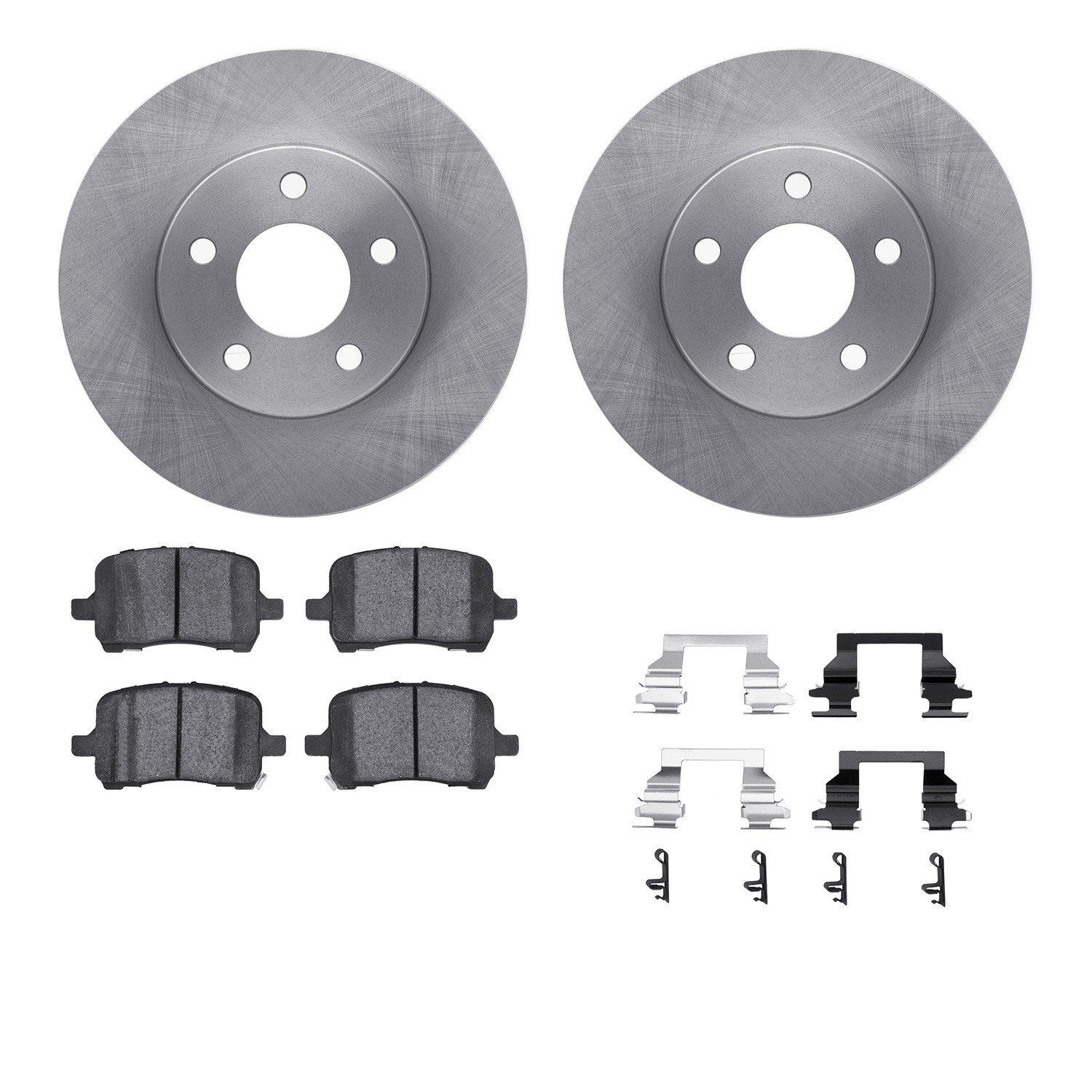 DYN-6512-47185 DFC Brake Rotor with 5000 Brake Pads and Hardware Kit