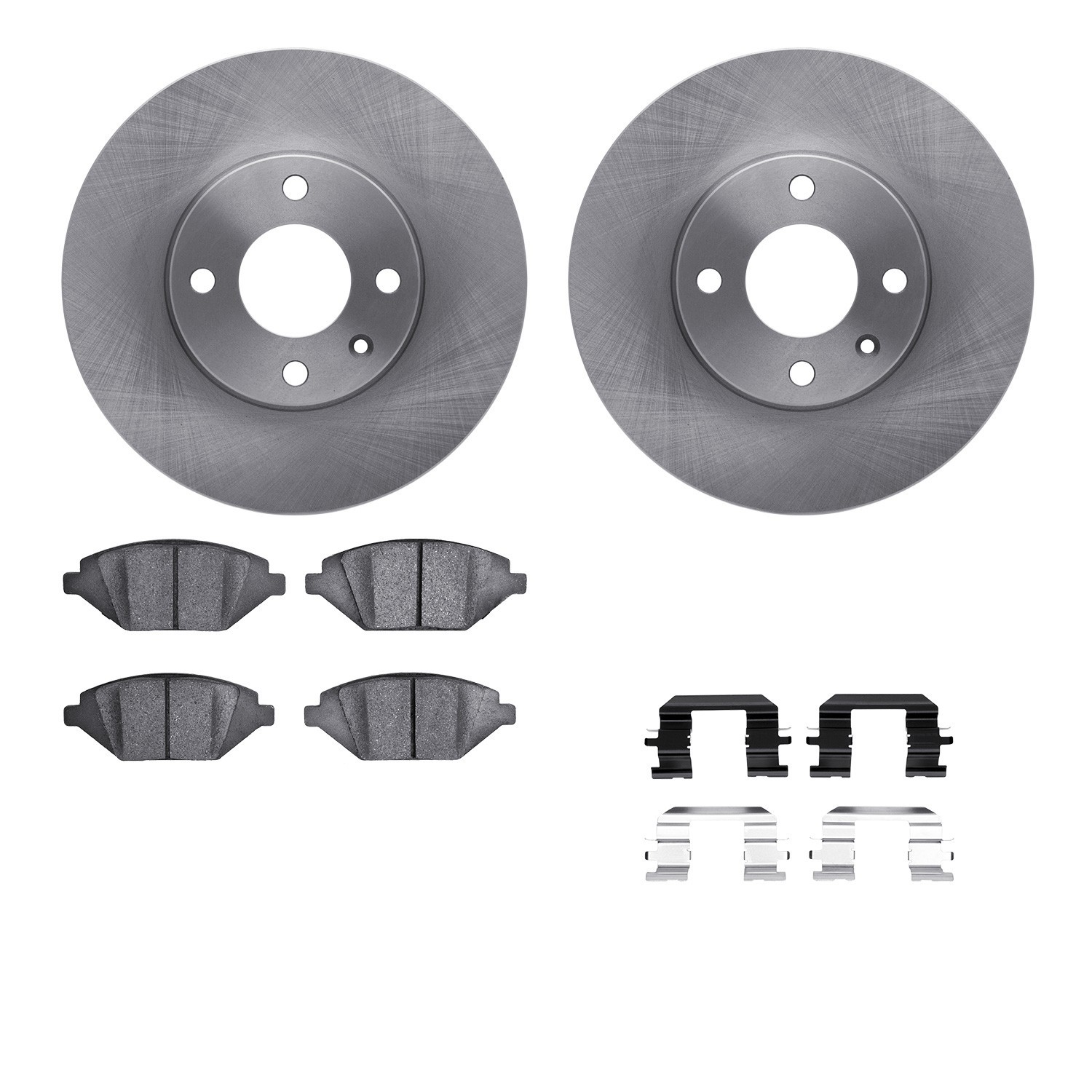 DYN 6512-47337 DFC Brake Rotor with 5000 Brake Pads and Hardware Kit