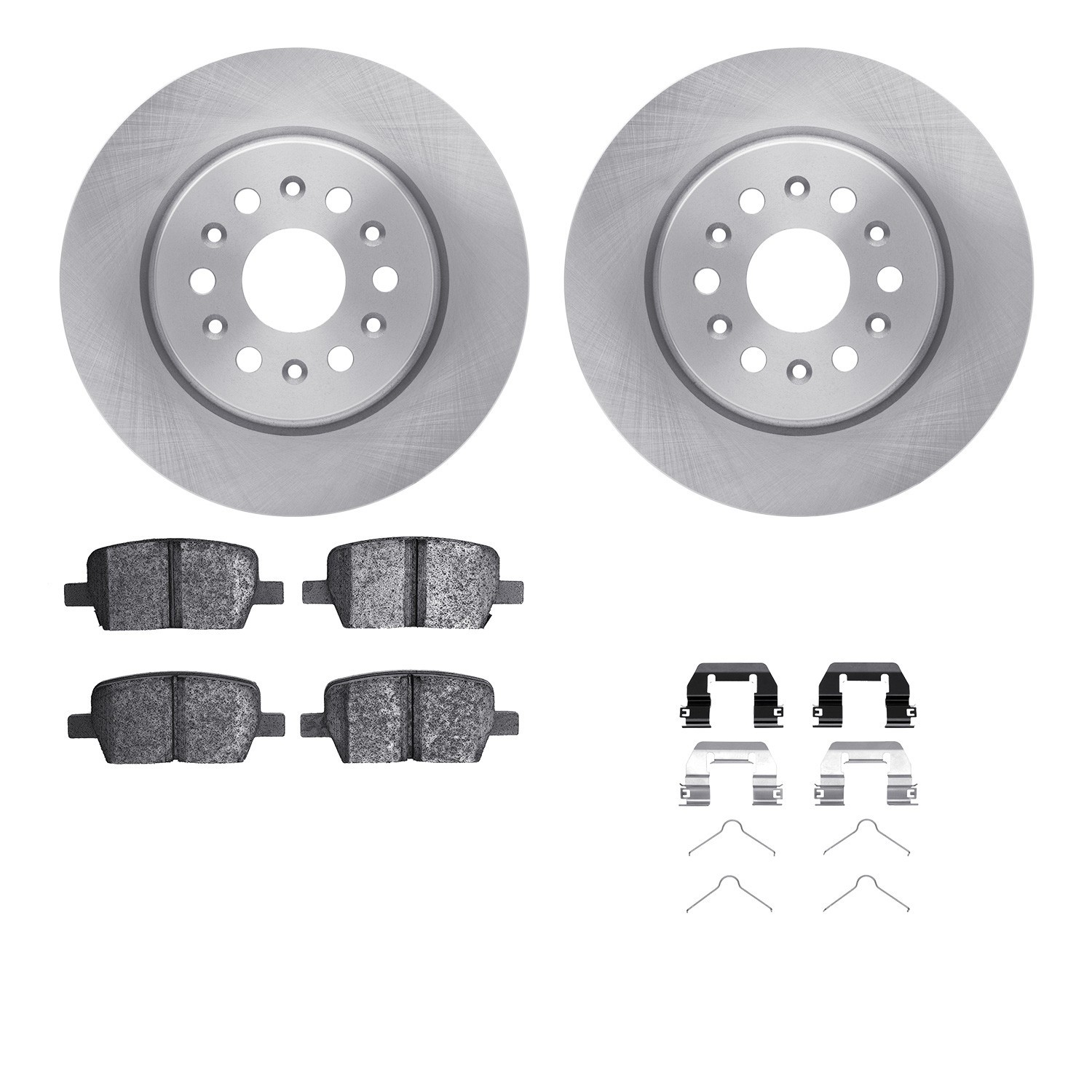 DYN-6512-48073 DFC Brake Rotor with 5000 Brake Pads and Hardware Kit