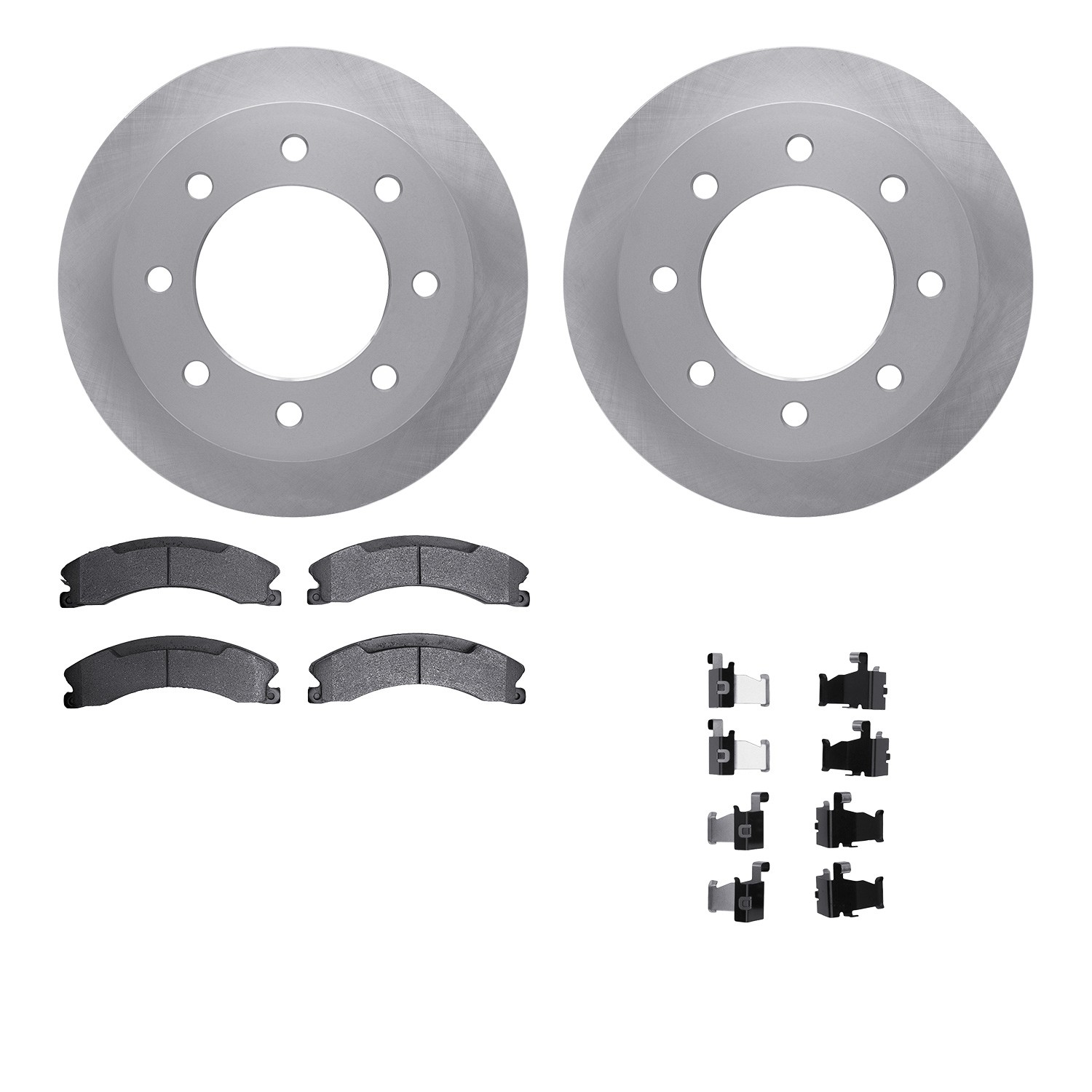 DYN 6512-48360 DFC Brake Rotor with 5000 Brake Pads and Hardware Kit