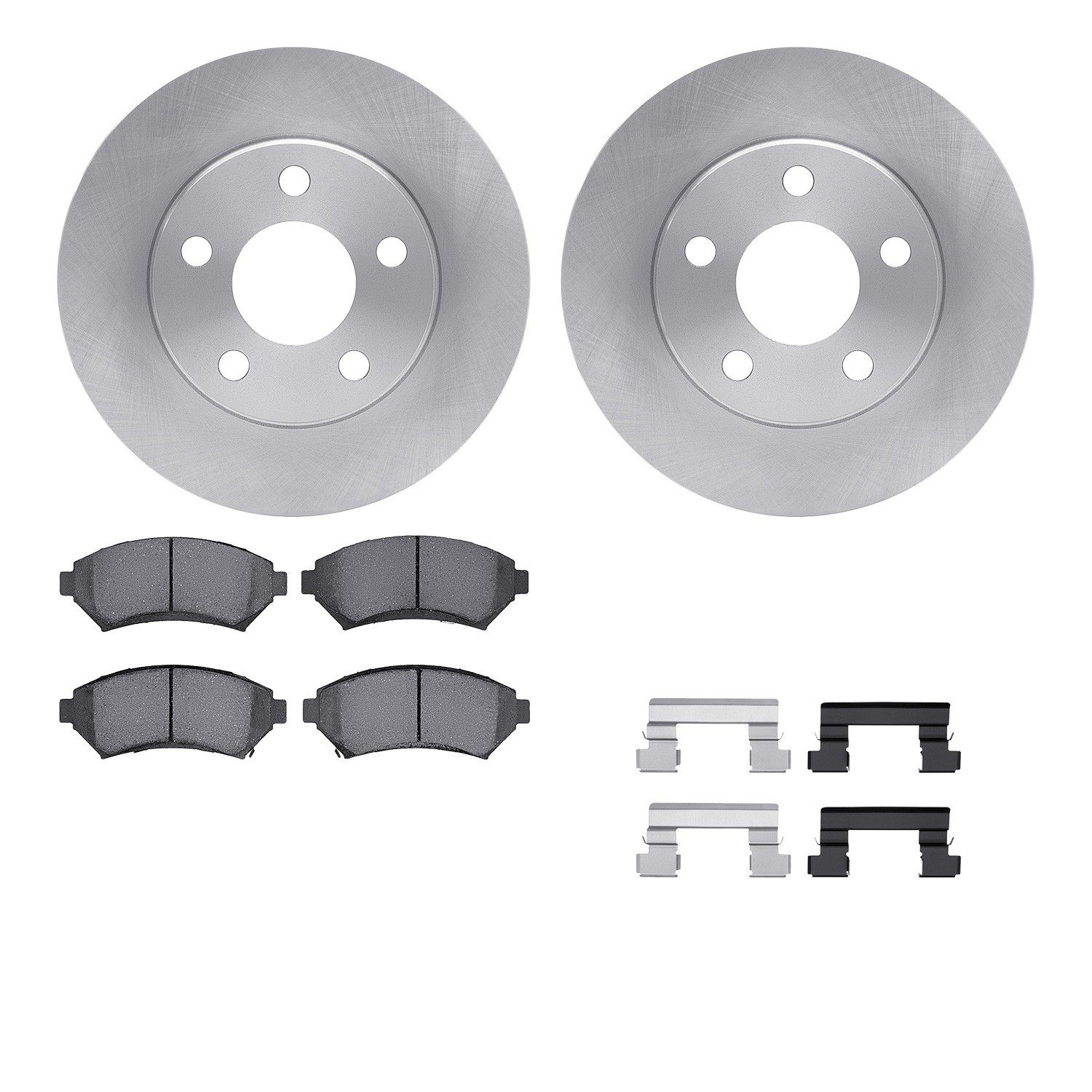 DYN 6512-52026 DFC Brake Rotor with 5000 Brake Pads and Hardware Kit