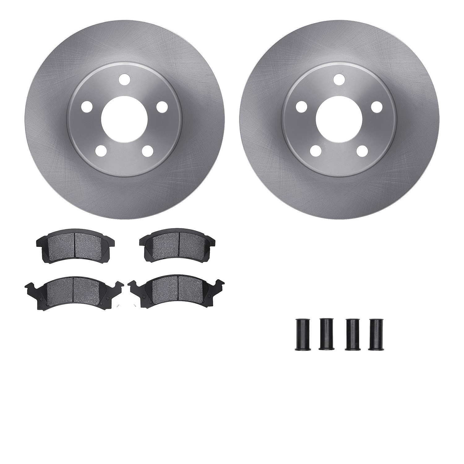 DYN 6512-52046 DFC Brake Rotor with 5000 Brake Pads and Hardware Kit