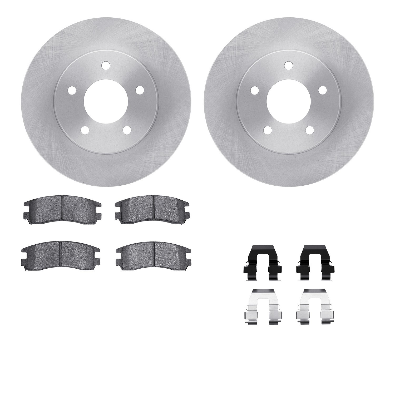 DYN 6512-52051 DFC Brake Rotor with 5000 Brake Pads and Hardware Kit
