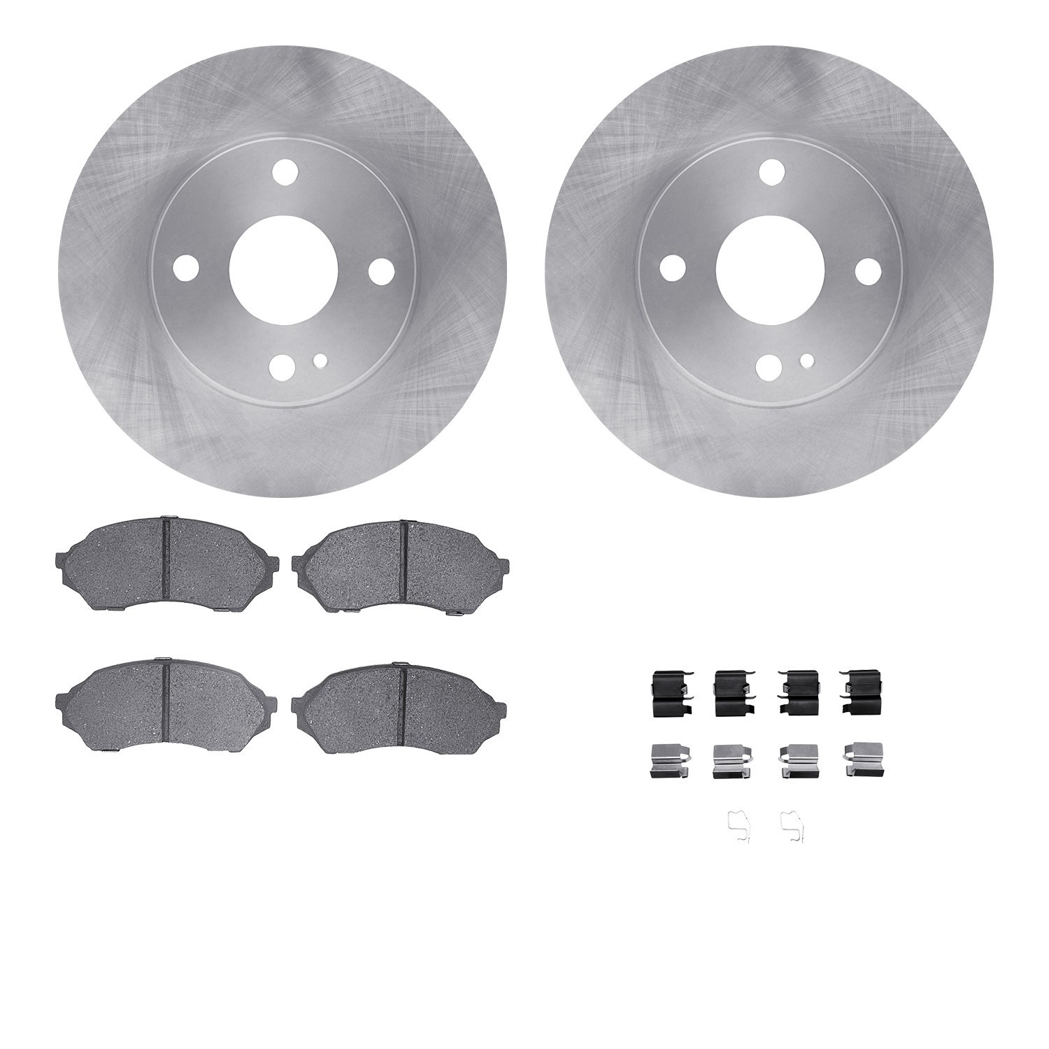 DYN 6512-54226 DFC Brake Rotor with 5000 Brake Pads and Hardware Kit