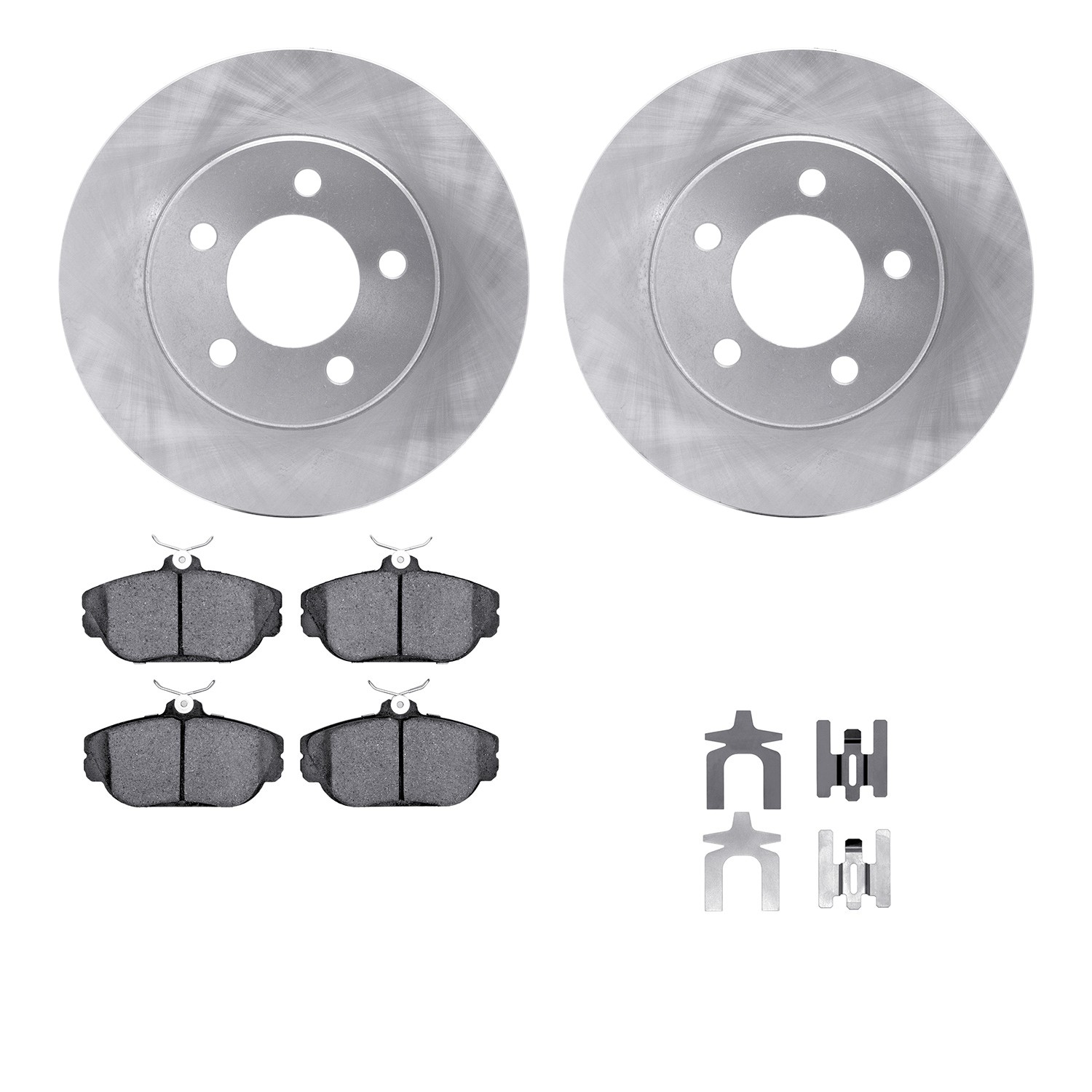 DYN 6512-54310 DFC Brake Rotor with 5000 Brake Pads and Hardware Kit