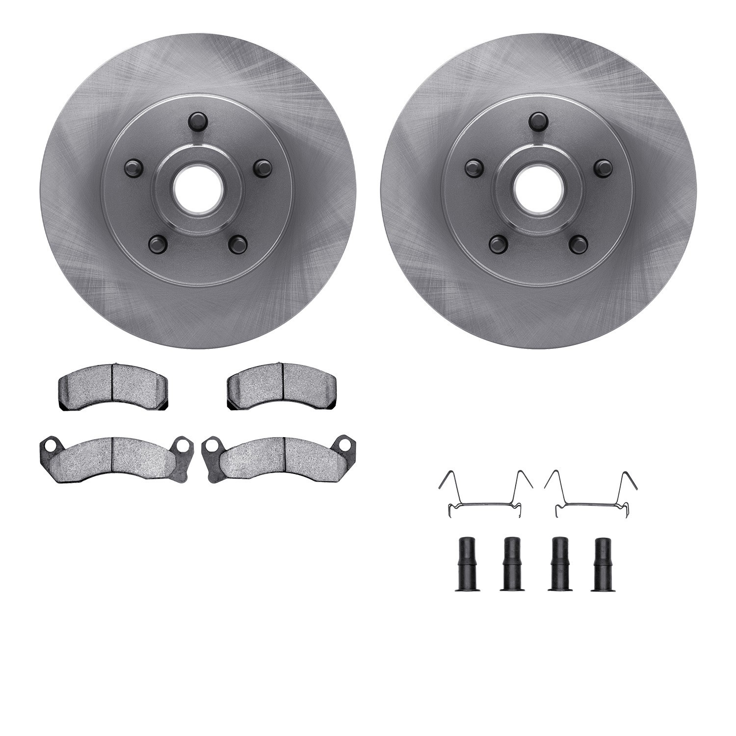 DYN 6512-56036 DFC Brake Rotor with 5000 Brake Pads and Hardware Kit