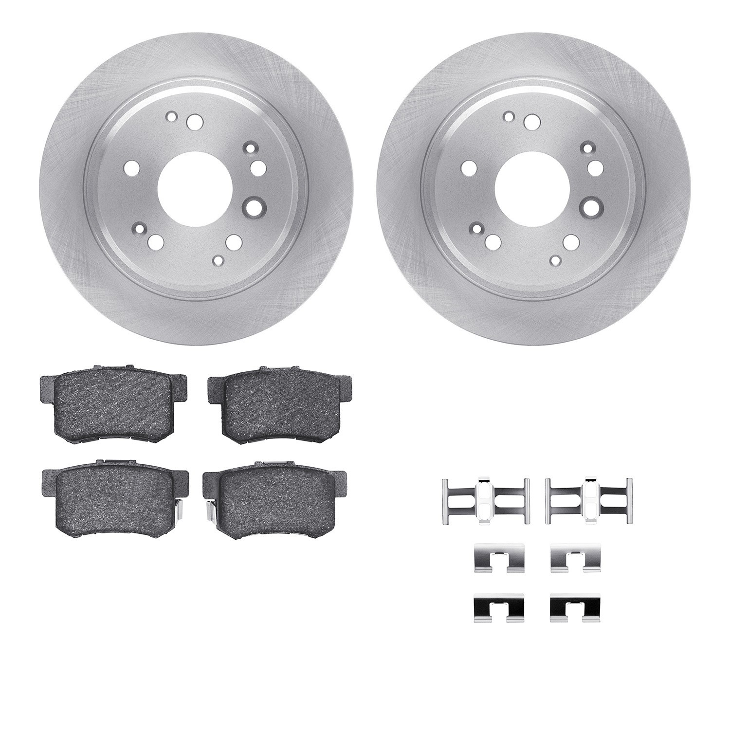 DYN-6512-58103 DFC Brake Rotor with 5000 Brake Pads and Hardware Kit