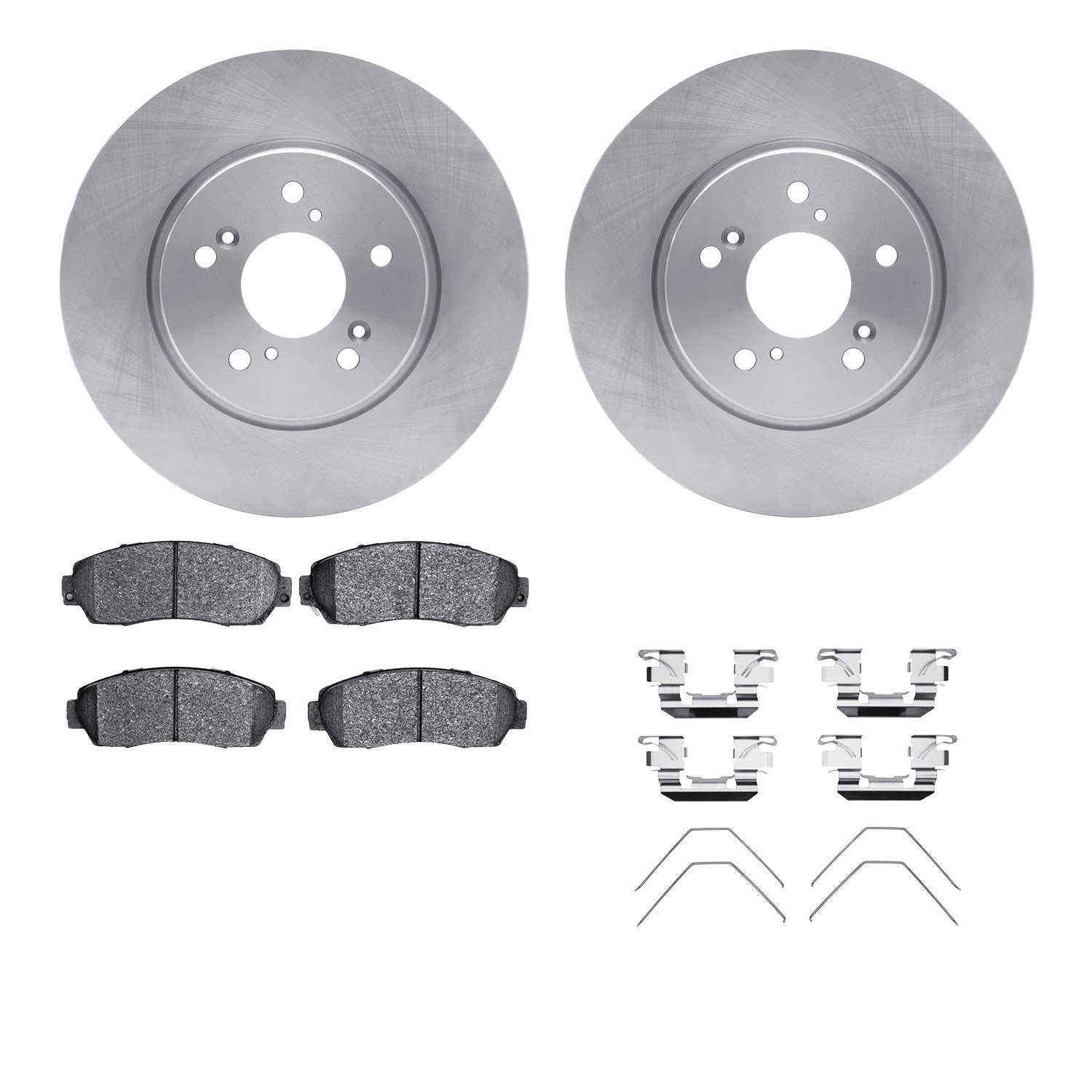 DYN-6512-59426 DFC Brake Rotor with 5000 Brake Pads and Hardware Kit