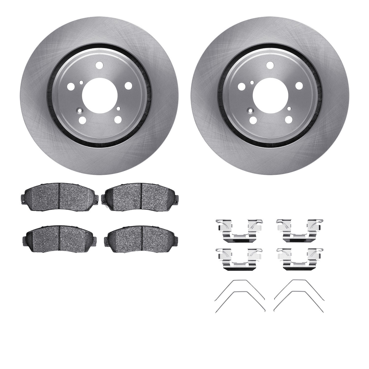 DYN-6512-59441 DFC Brake Rotor with 5000 Brake Pads and Hardware Kit