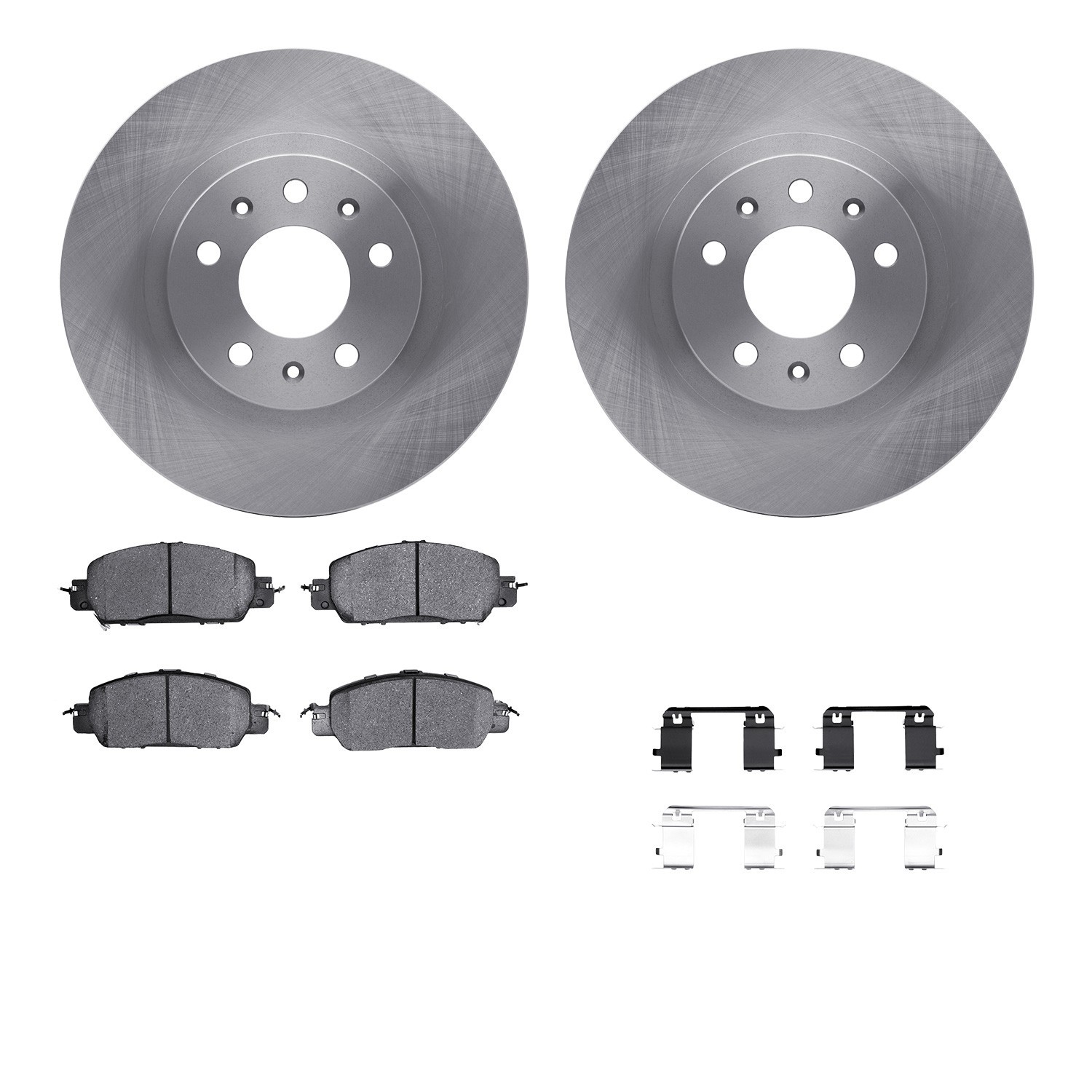 DYN 6512-59470 DFC Brake Rotor with 5000 Brake Pads and Hardware Kit