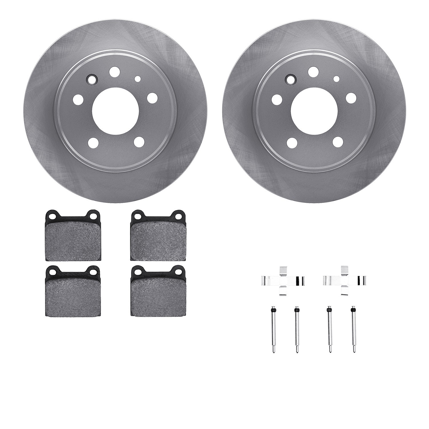 DYN 6512-63144 DFC Brake Rotor with 5000 Brake Pads and Hardware Kit