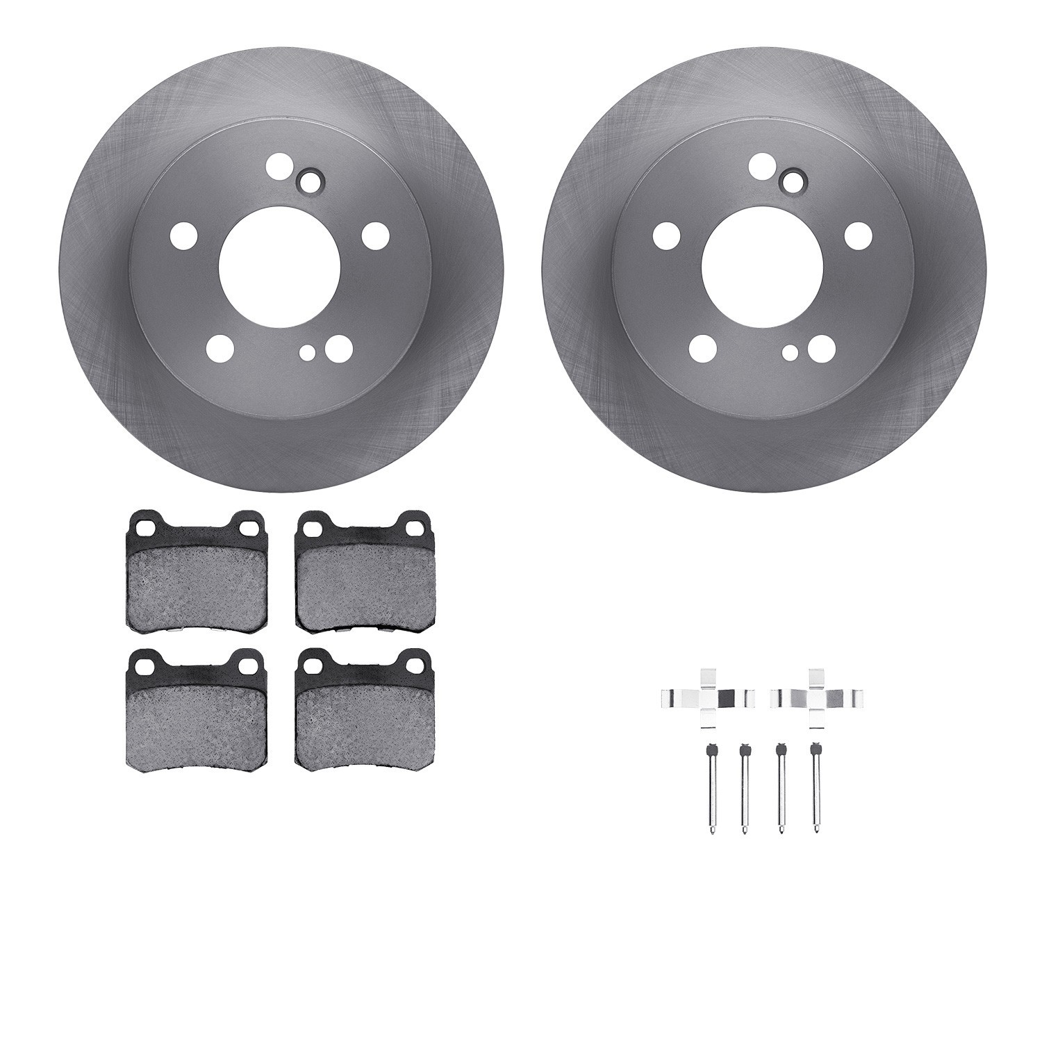 DYN 6512-63226 DFC Brake Rotor with 5000 Brake Pads and Hardware Kit