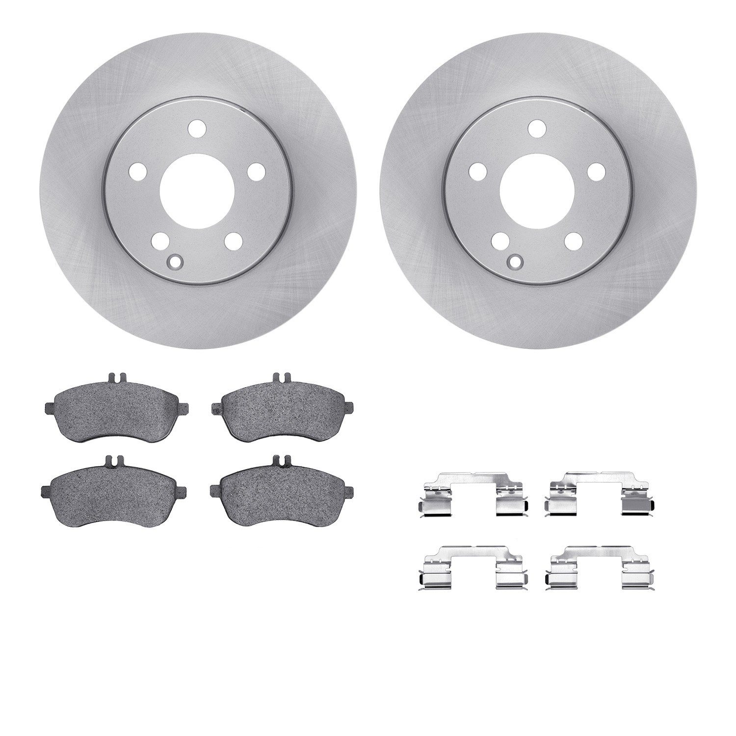 DYN-6512-63423 DFC Brake Rotor with 5000 Brake Pads and Hardware Kit