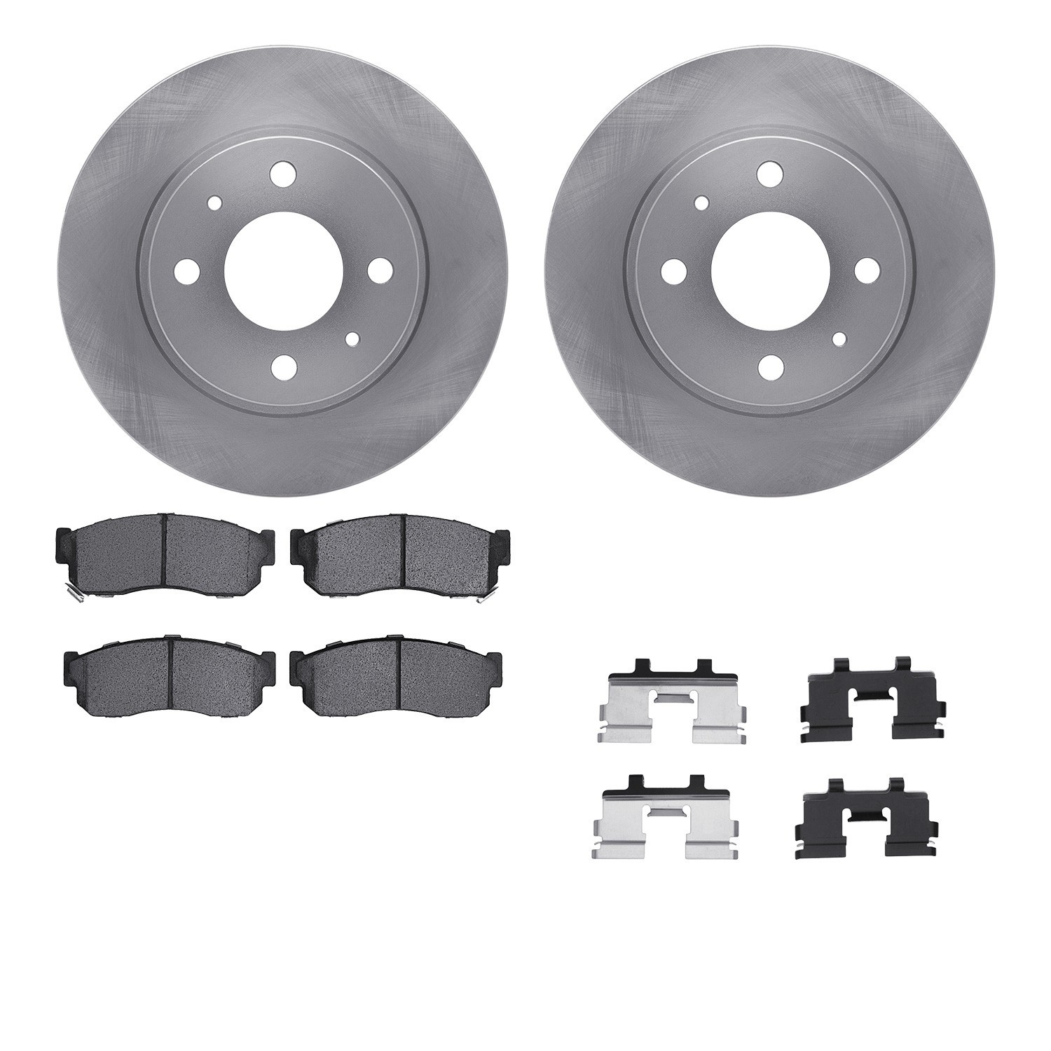 DYN 6512-67085 DFC Brake Rotor with 5000 Brake Pads and Hardware Kit