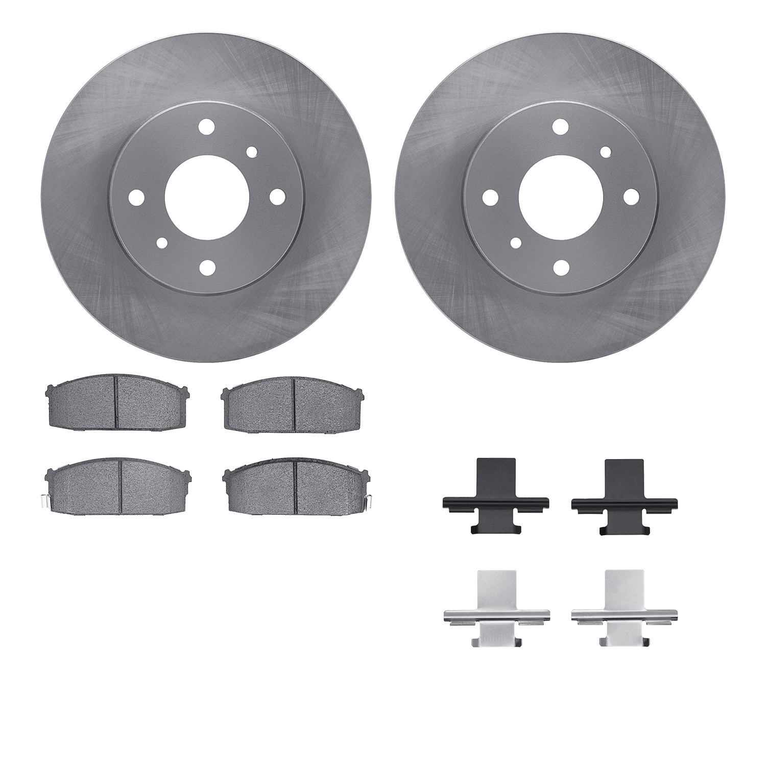 DYN 6512-67092 DFC Brake Rotor with 5000 Brake Pads and Hardware Kit