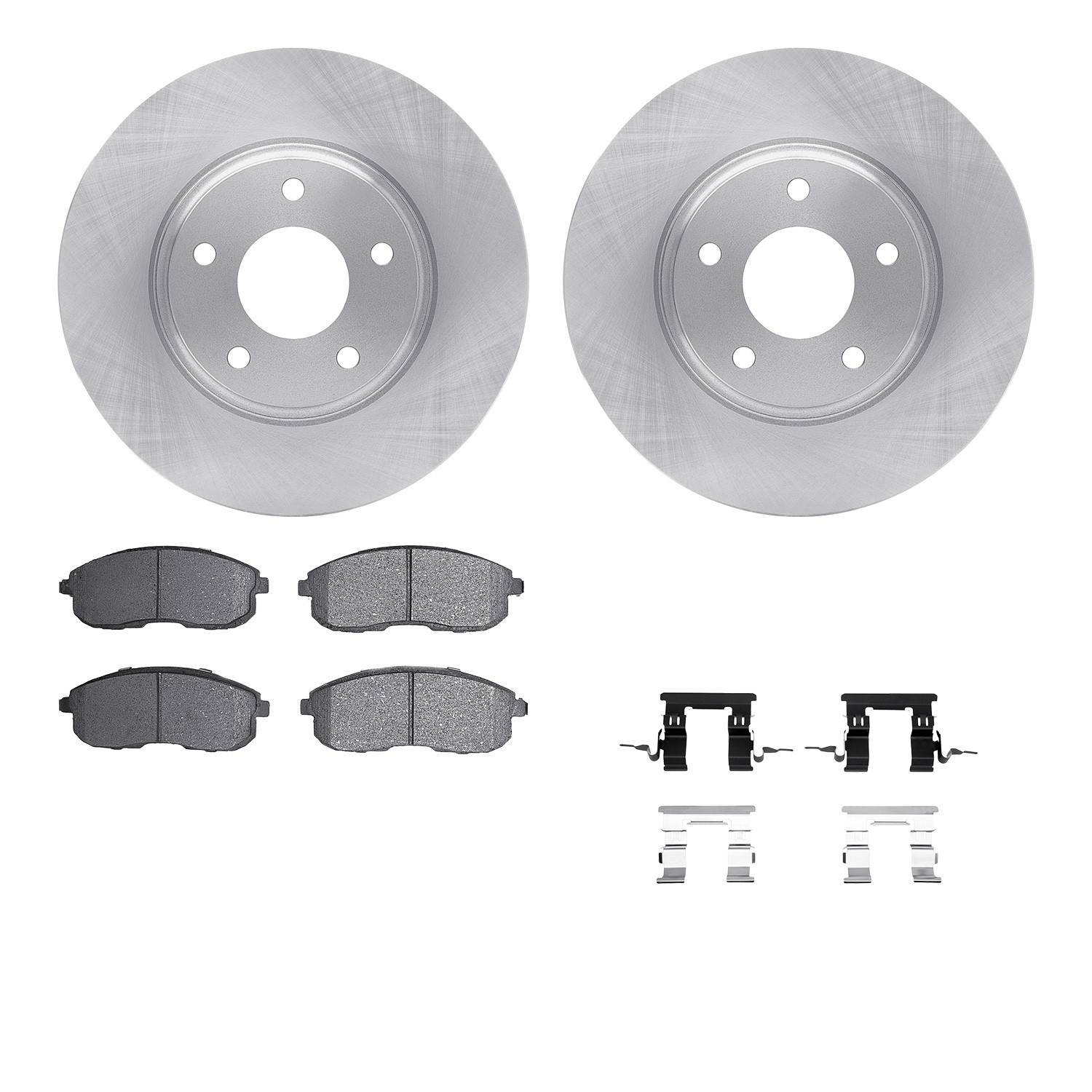 DYN-6512-67335 DFC Brake Rotor with 5000 Brake Pads and Hardware Kit