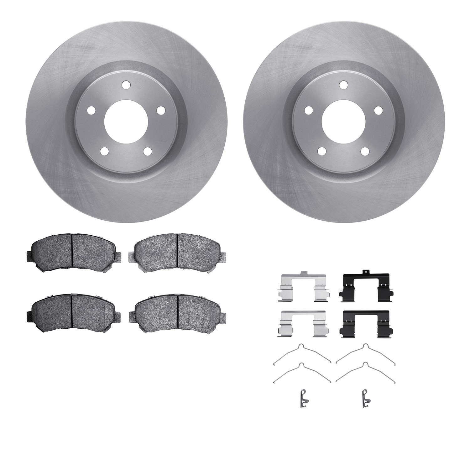 DYN 6512-67403 DFC Brake Rotor with 5000 Brake Pads and Hardware Kit