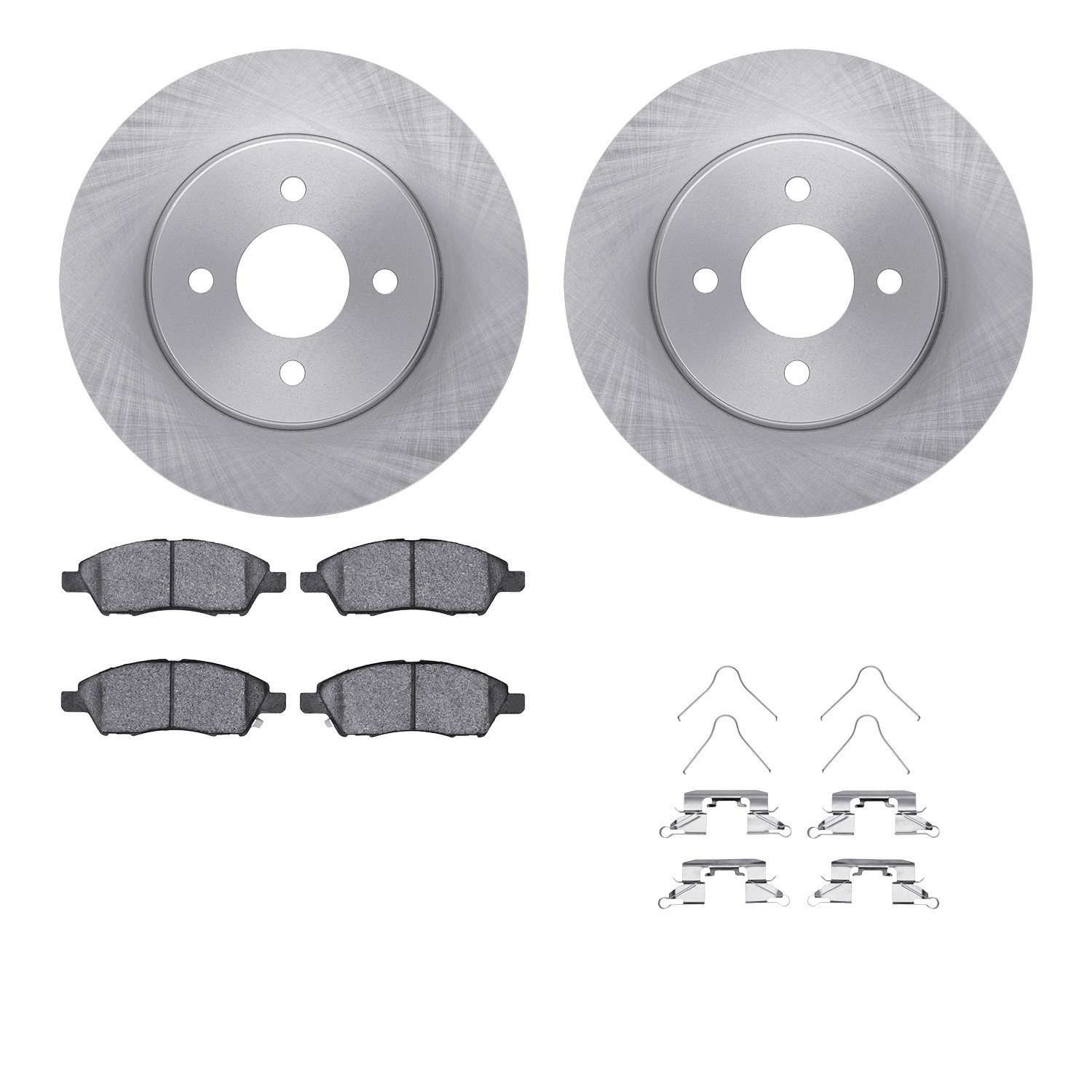 DYN-6512-67420 DFC Brake Rotor with 5000 Brake Pads and Hardware Kit