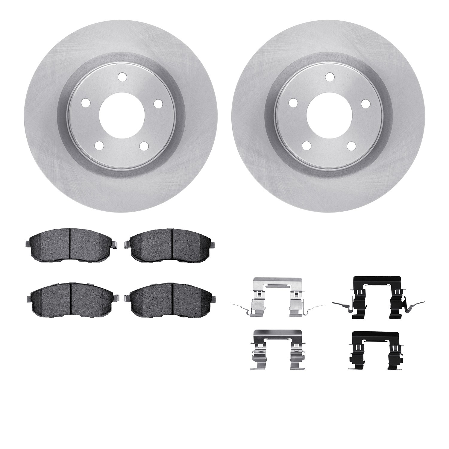 DYN-6512-67506 DFC Brake Rotor with 5000 Brake Pads and Hardware Kit