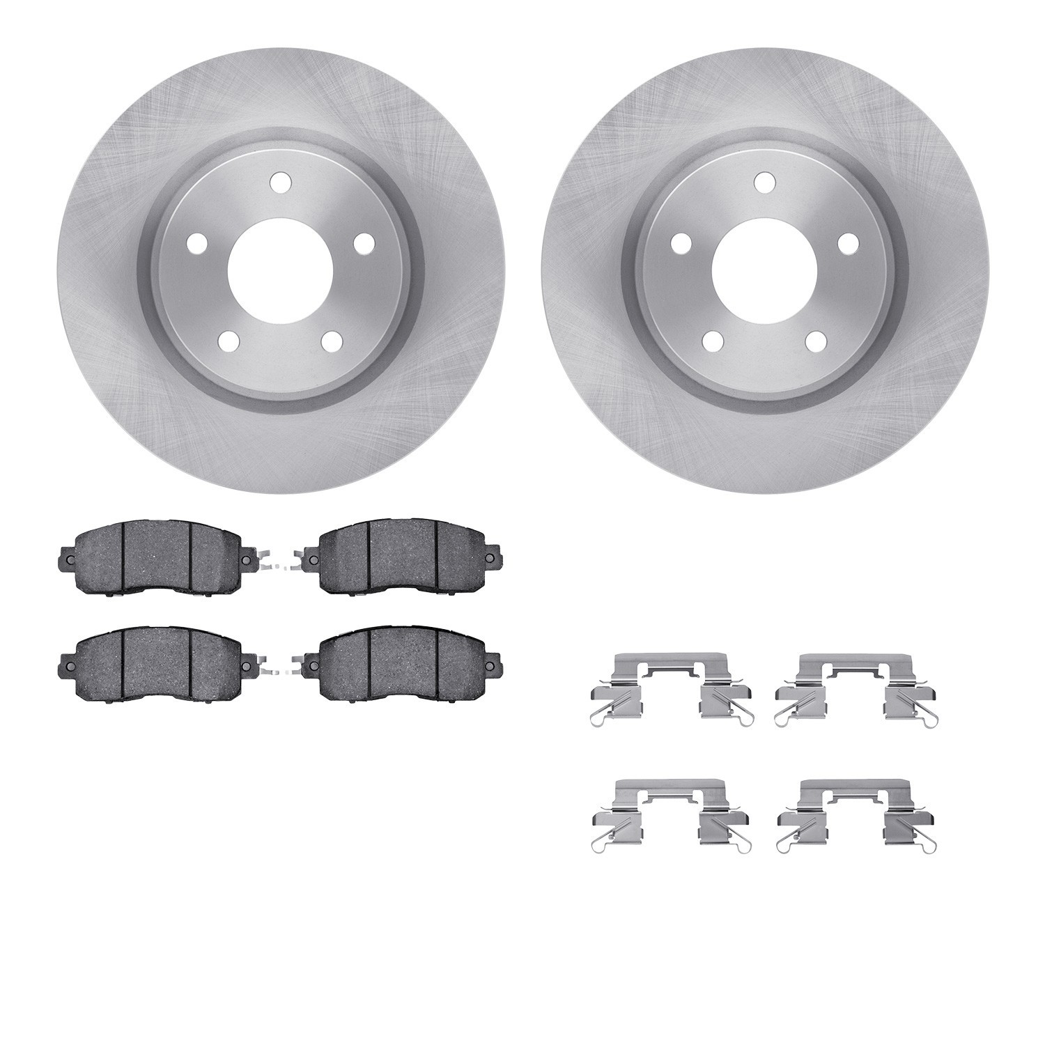 DYN-6512-67534 DFC Brake Rotor with 5000 Brake Pads and Hardware Kit
