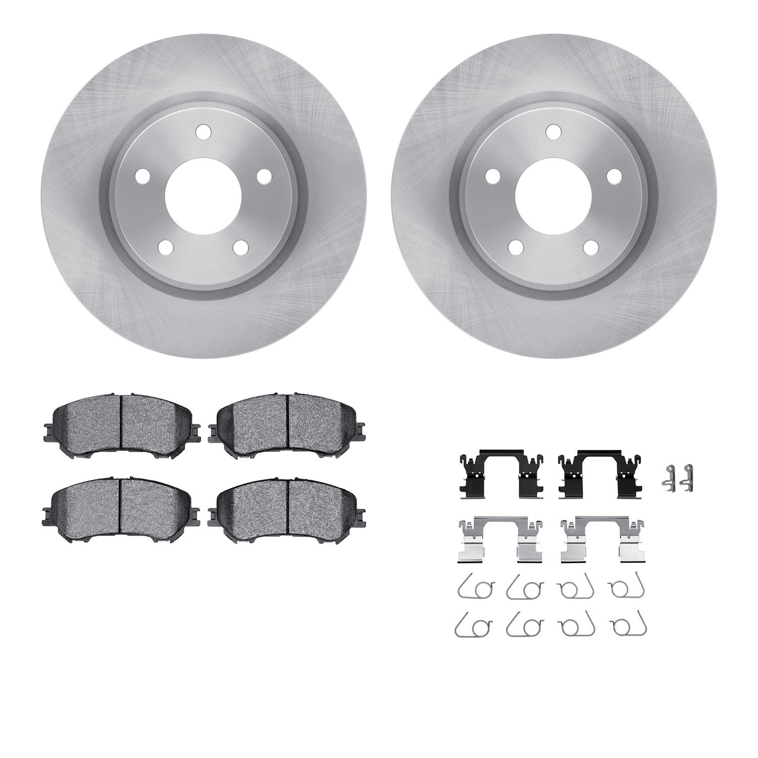 DYN-6512-67535 DFC Brake Rotor with 5000 Brake Pads and Hardware Kit