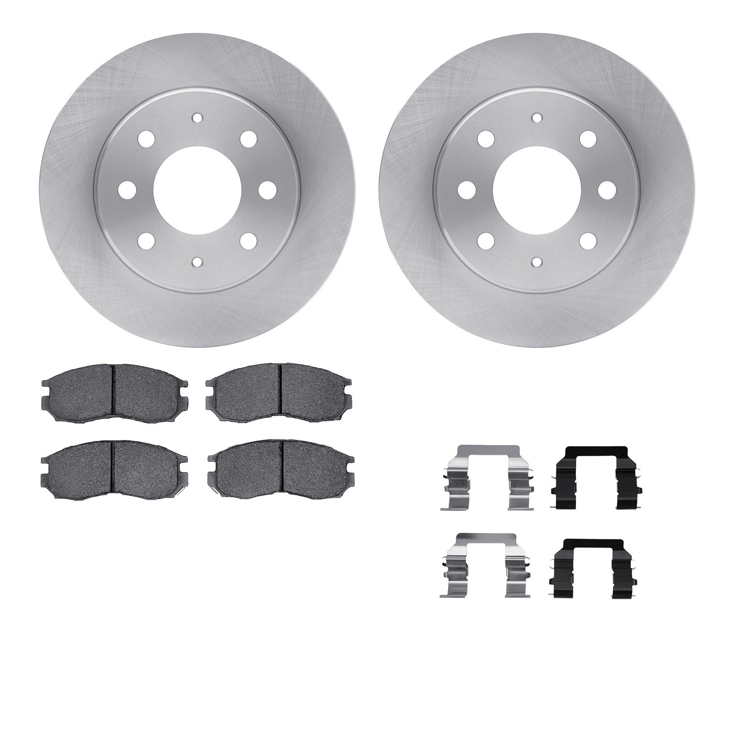 DYN 6512-72140 DFC Brake Rotor with 5000 Brake Pads and Hardware Kit