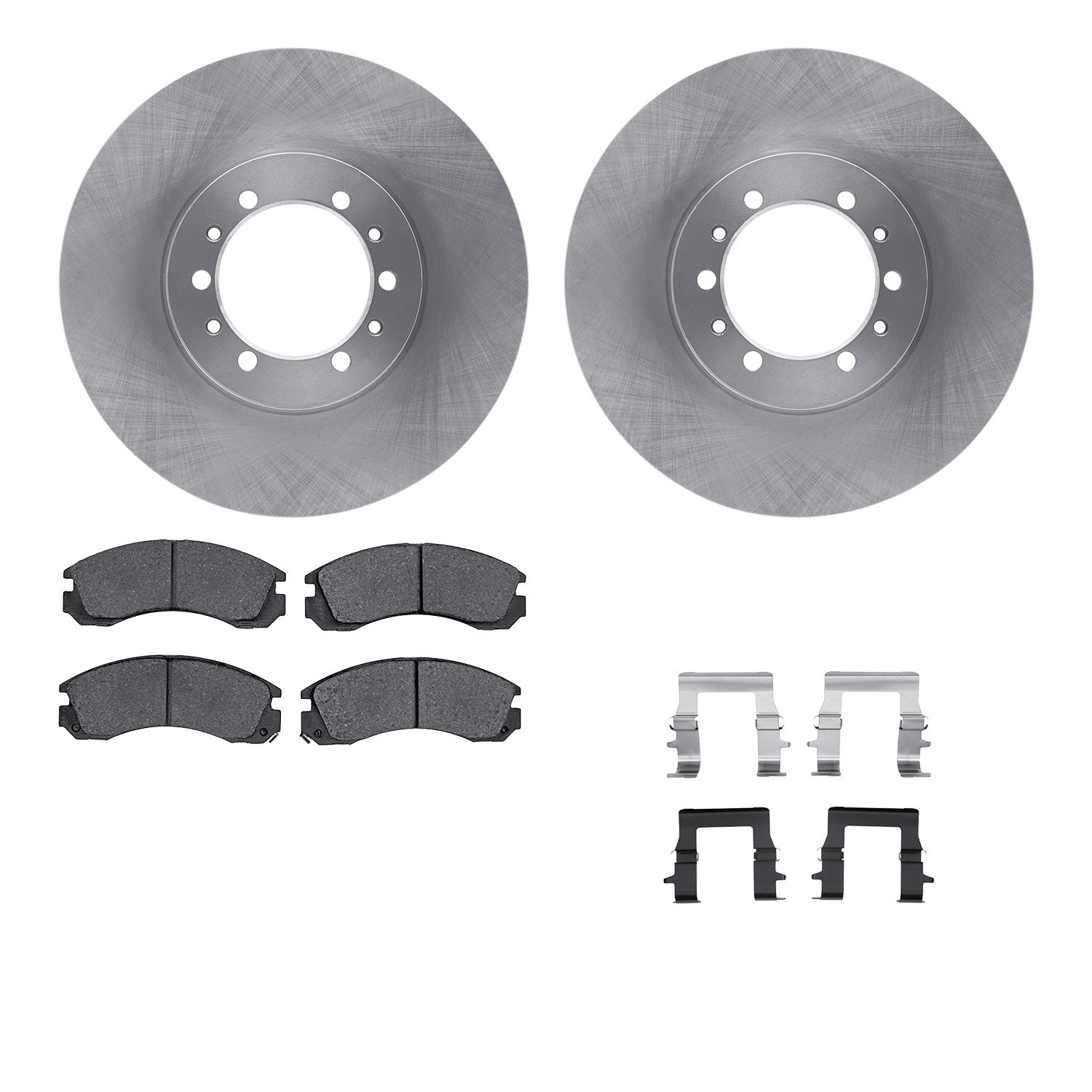 DYN 6512-72287 DFC Brake Rotor with 5000 Brake Pads and Hardware Kit