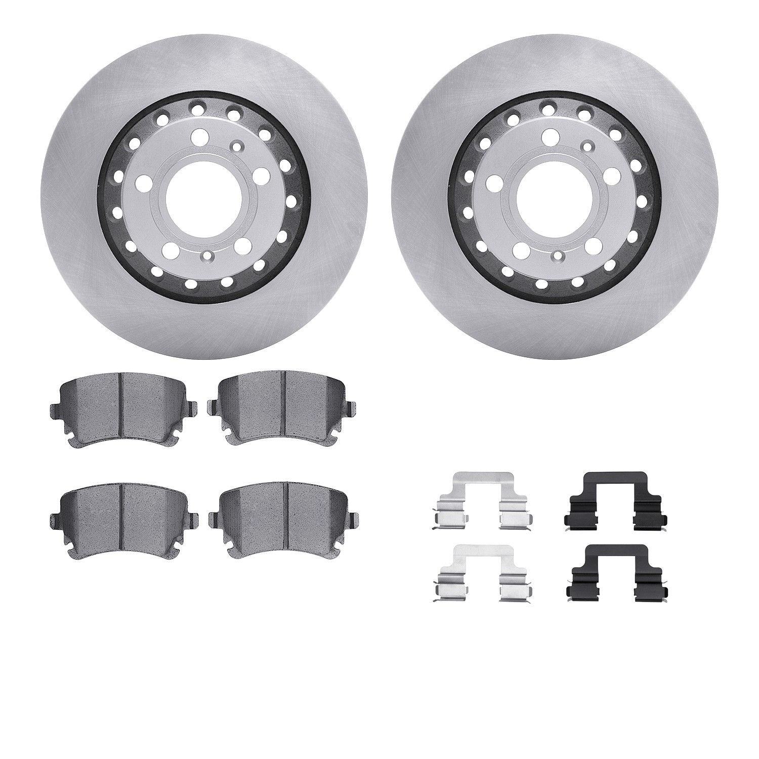 DYN 6512-73276 DFC Brake Rotor with 5000 Brake Pads and Hardware Kit
