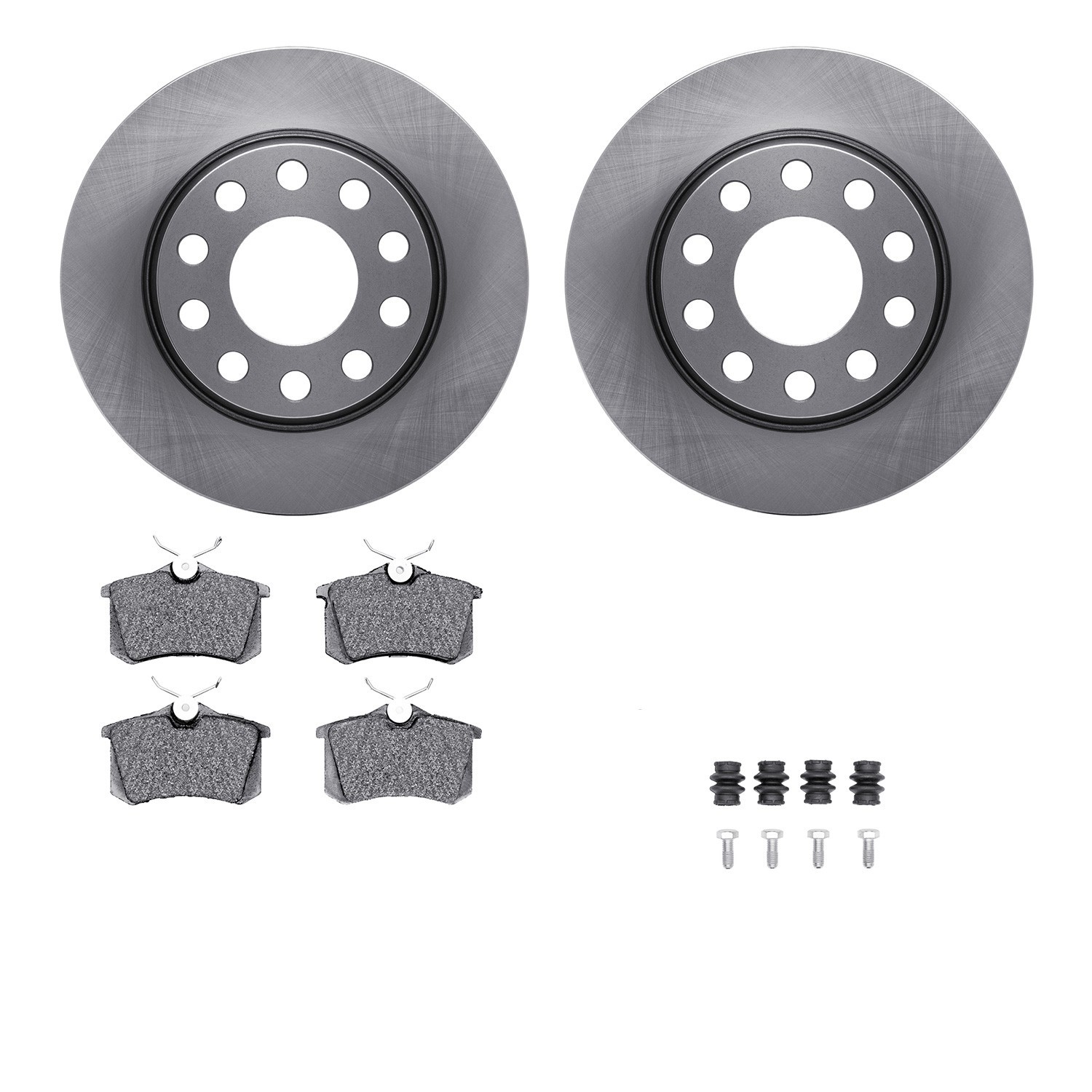 DYN 6512-73307 DFC Brake Rotor with 5000 Brake Pads and Hardware Kit