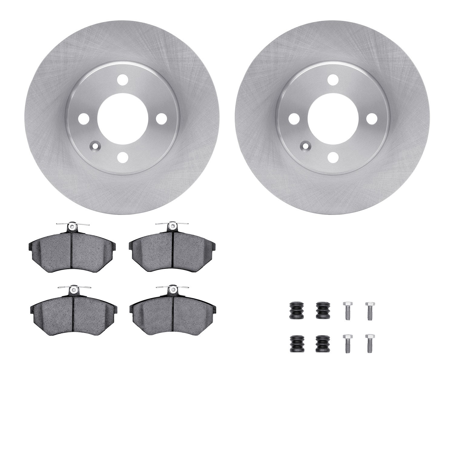 DYN 6512-74157 DFC Brake Rotor with 5000 Brake Pads and Hardware Kit