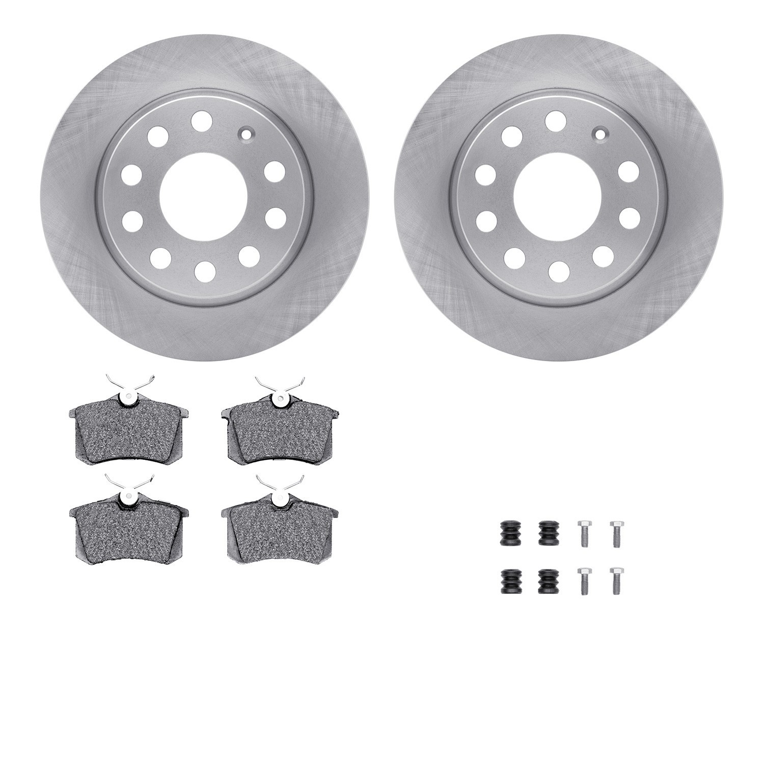 DYN-6512-74377 DFC Brake Rotor with 5000 Brake Pads and Hardware Kit