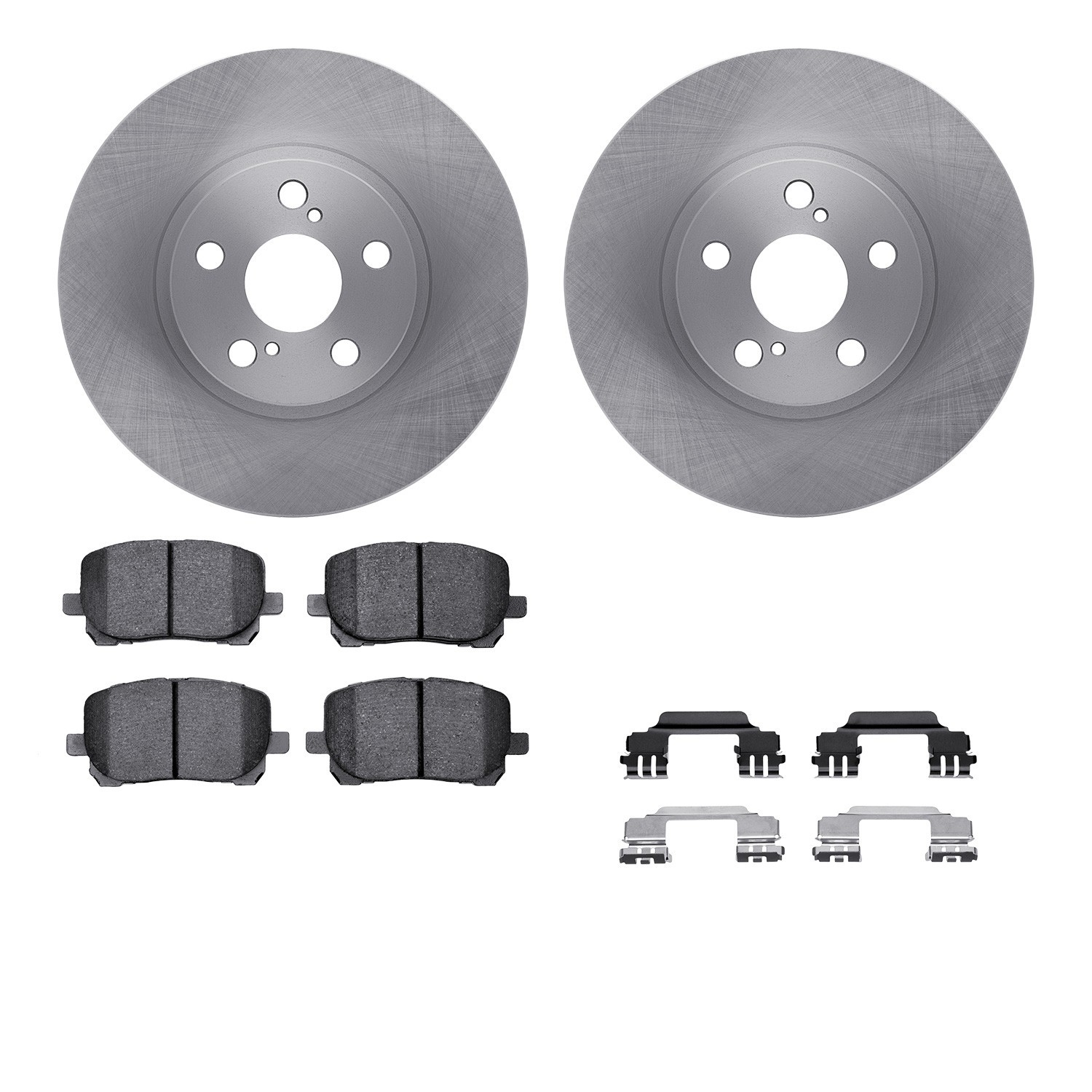 DYN-6512-76402 DFC Brake Rotor with 5000 Brake Pads and Hardware Kit