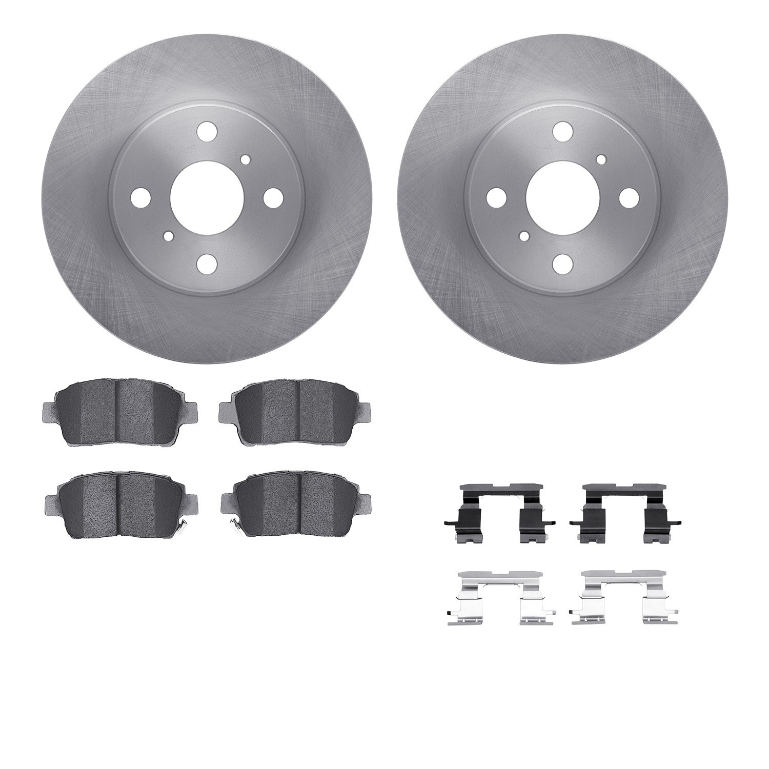 DYN 6512-76426 DFC Brake Rotor with 5000 Brake Pads and Hardware Kit