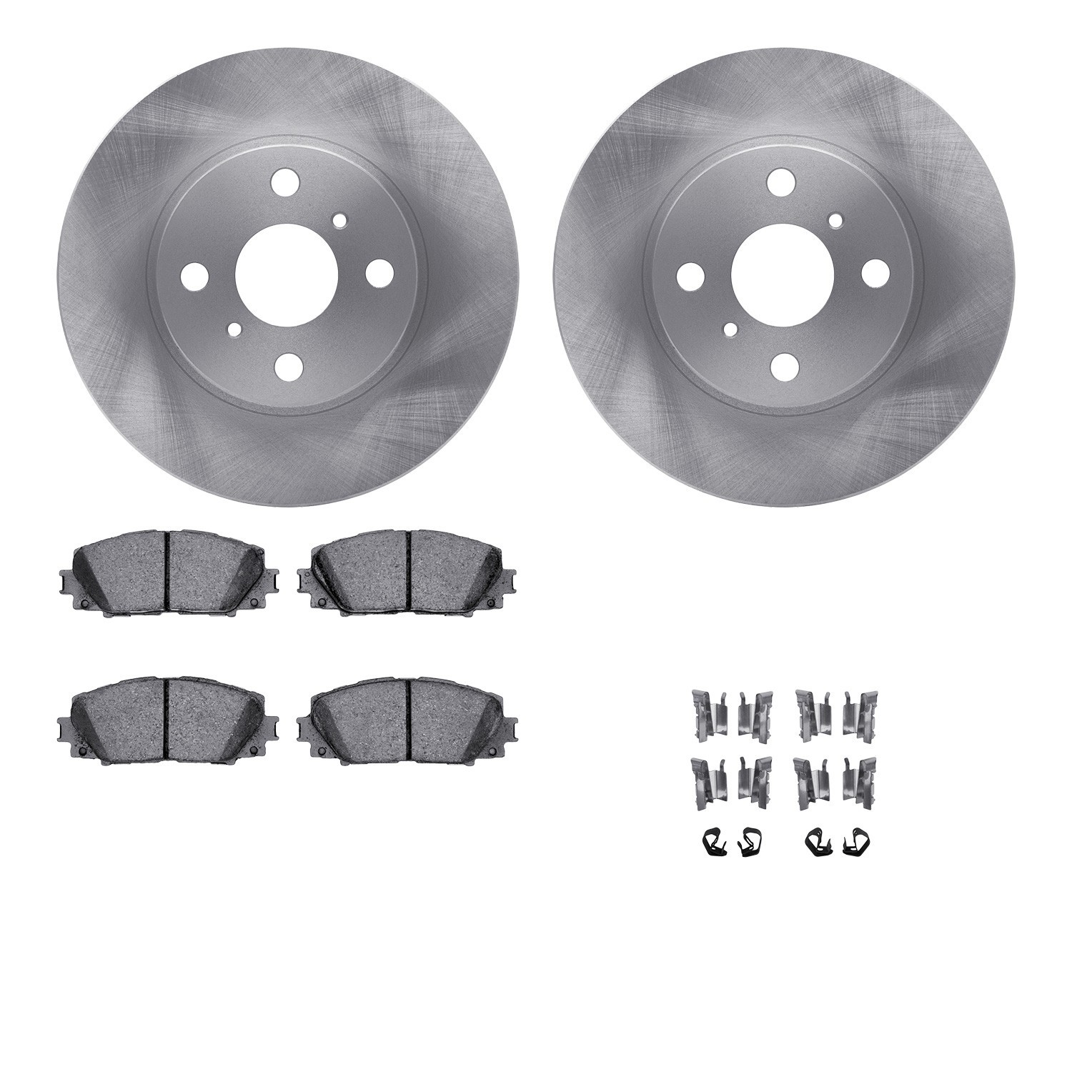 DYN-6512-76473 DFC Brake Rotor with 5000 Brake Pads and Hardware Kit