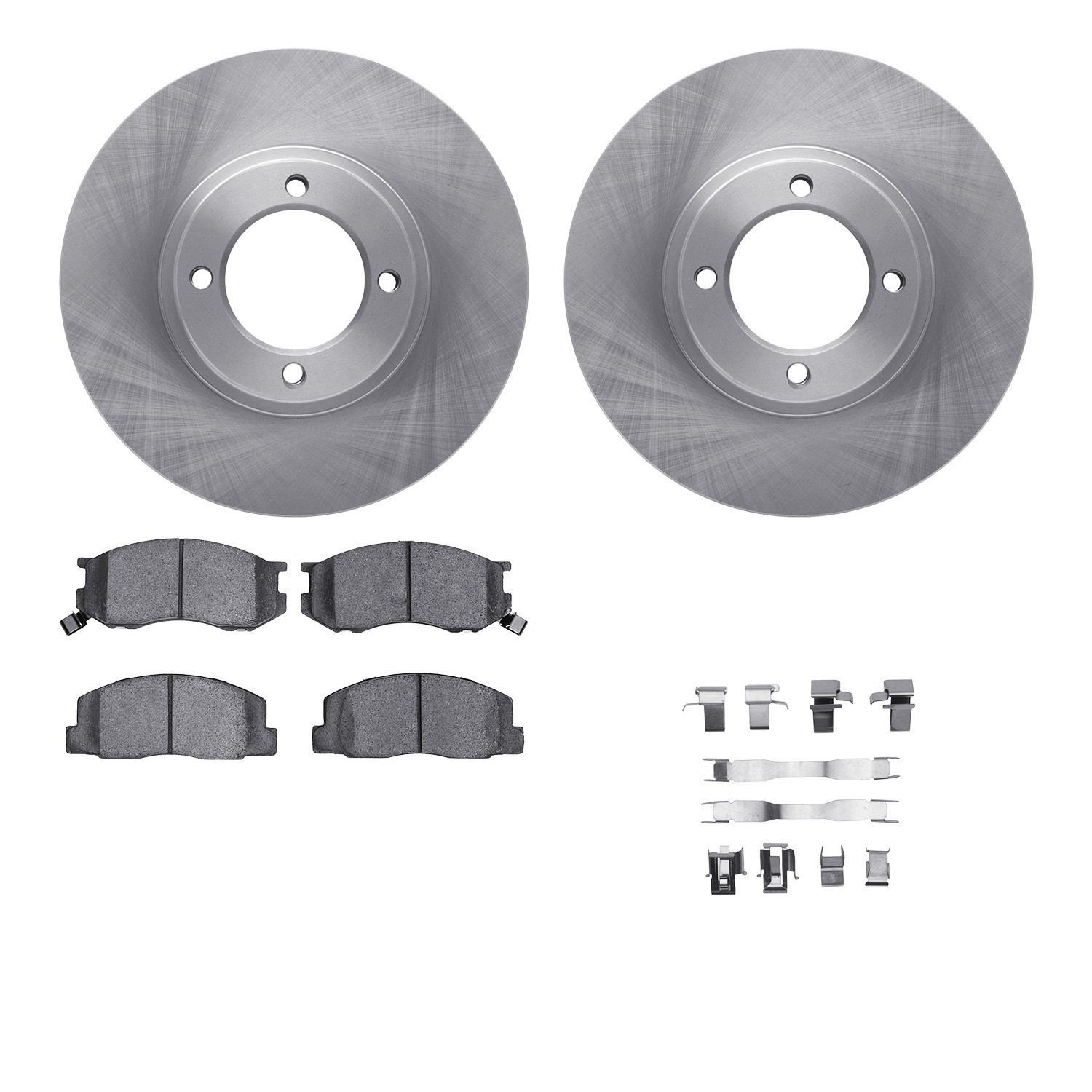 DYN-6512-76569 DFC Brake Rotor with 5000 Brake Pads and Hardware Kit