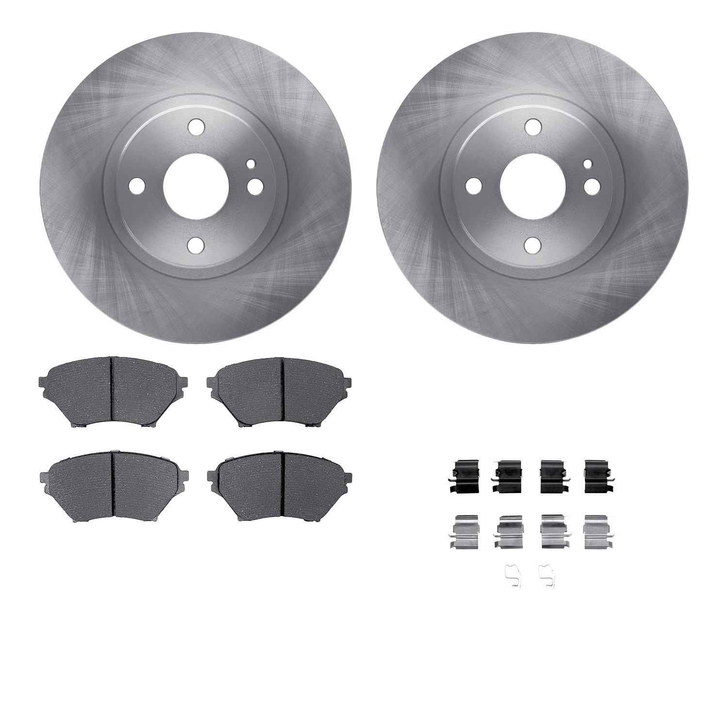 DYN 6512-80172 DFC Brake Rotor with 5000 Brake Pads and Hardware Kit
