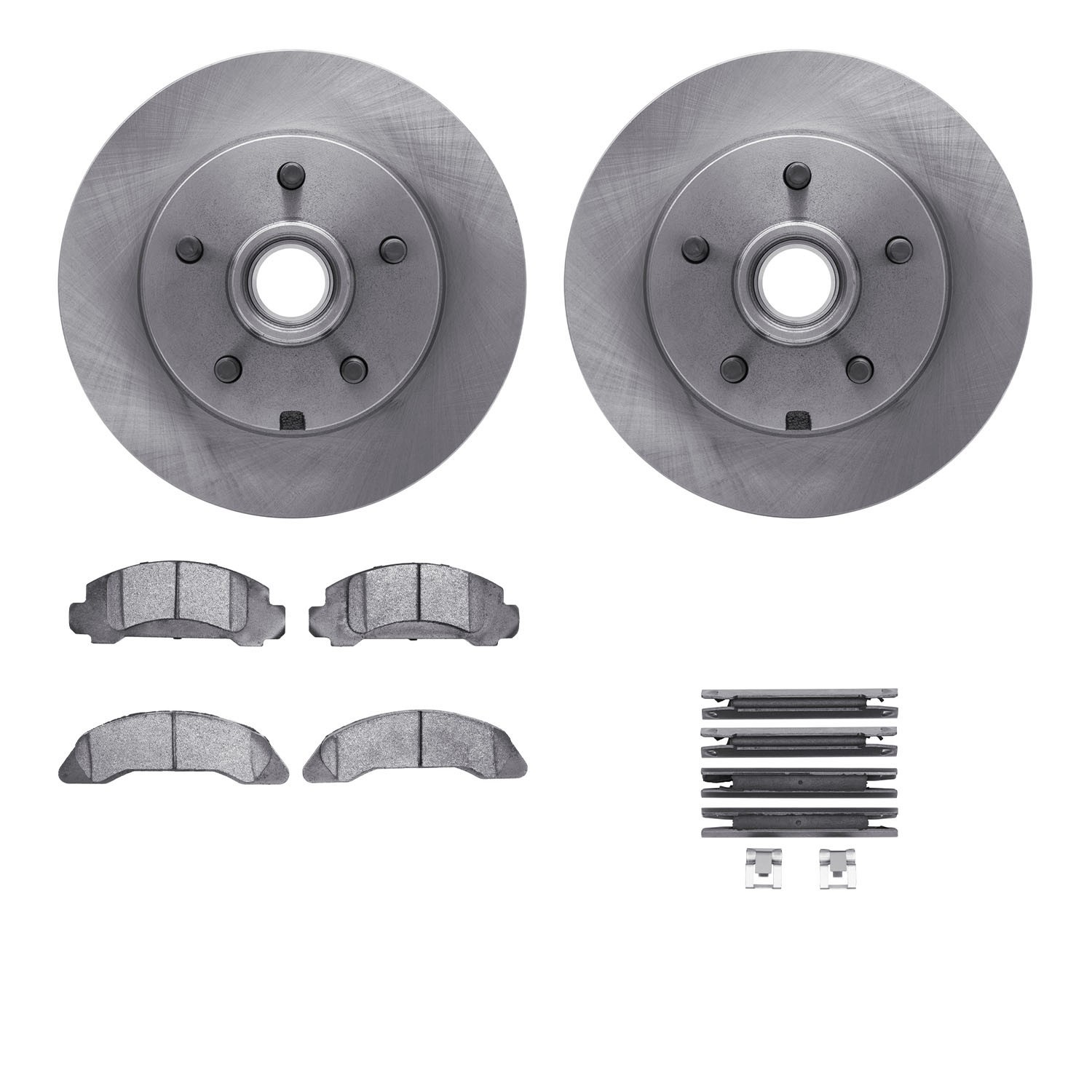 DYN 6512-99019 DFC Brake Rotor with 5000 Brake Pads and Hardware Kit