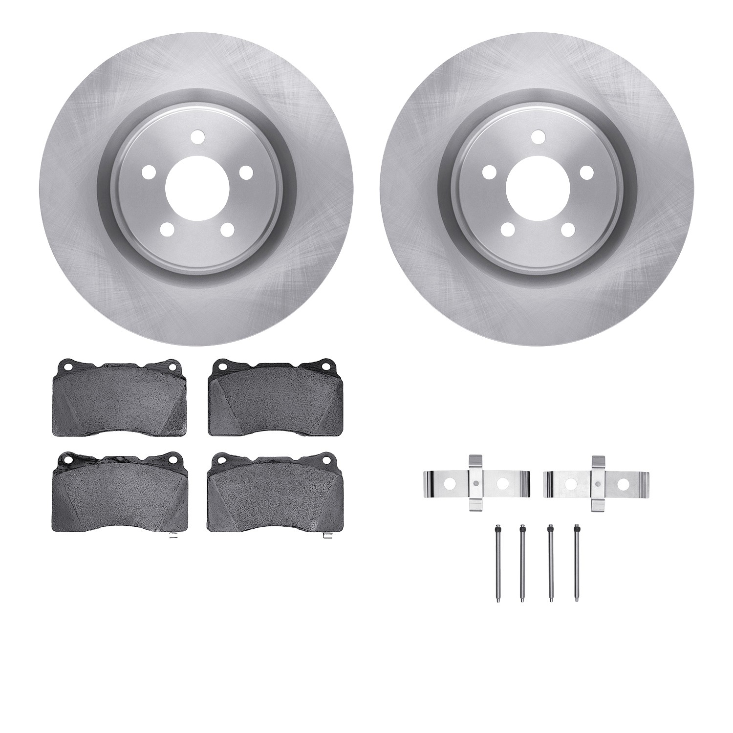 DYN 6512-99061 DFC Brake Rotor with 5000 Brake Pads and Hardware Kit
