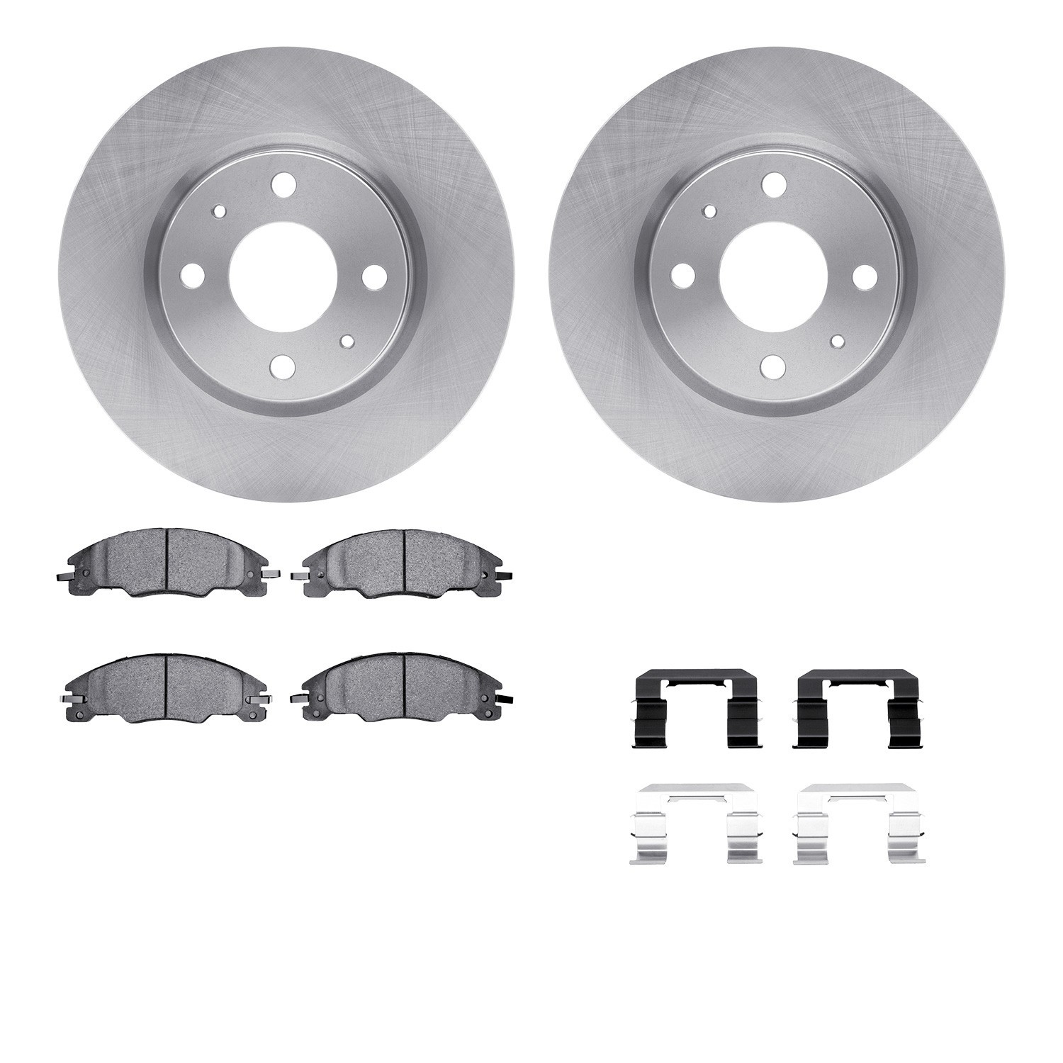 DYN-6512-99070 DFC Brake Rotor with 5000 Brake Pads and Hardware Kit