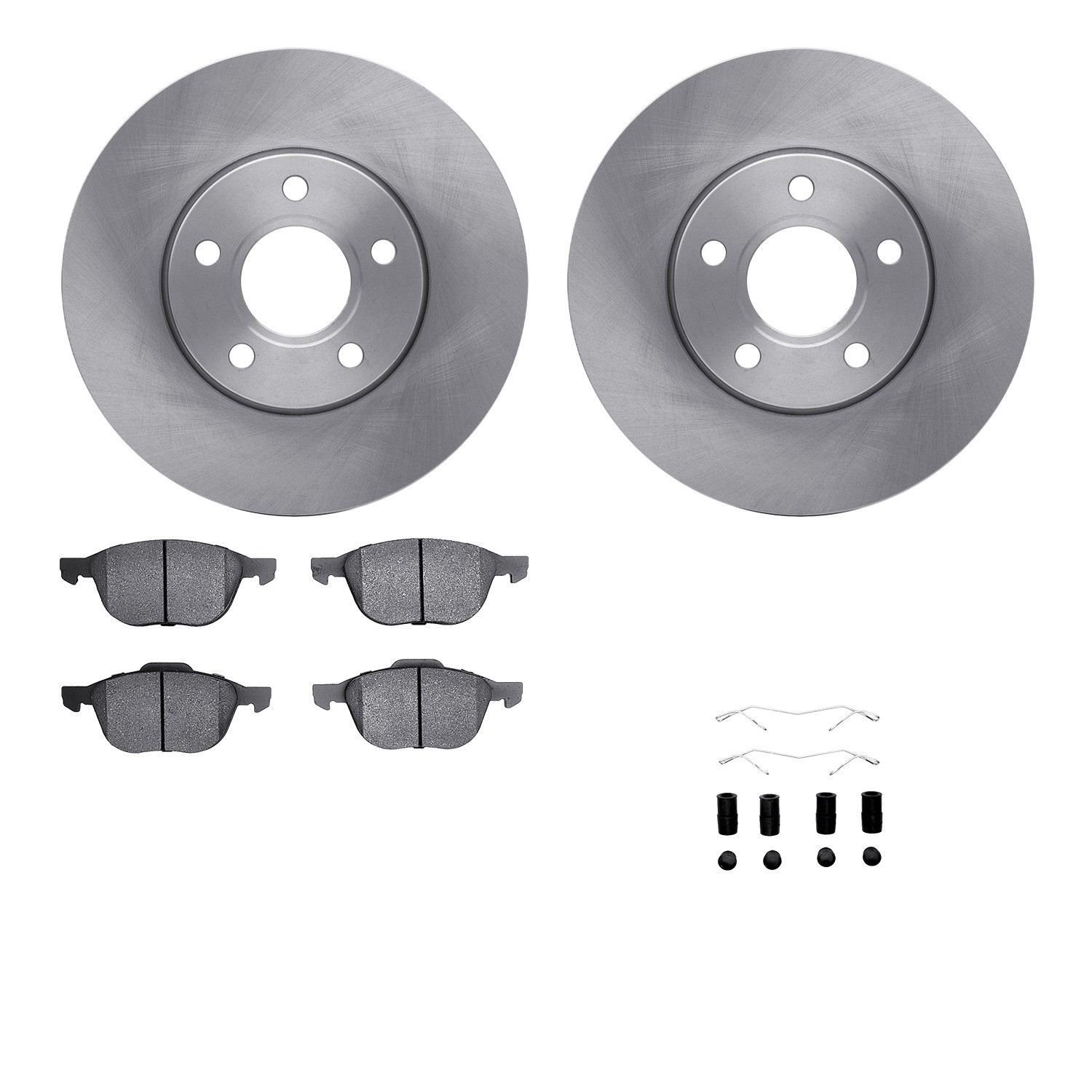 DYN-6512-99113 DFC Brake Rotor with 5000 Brake Pads and Hardware Kit