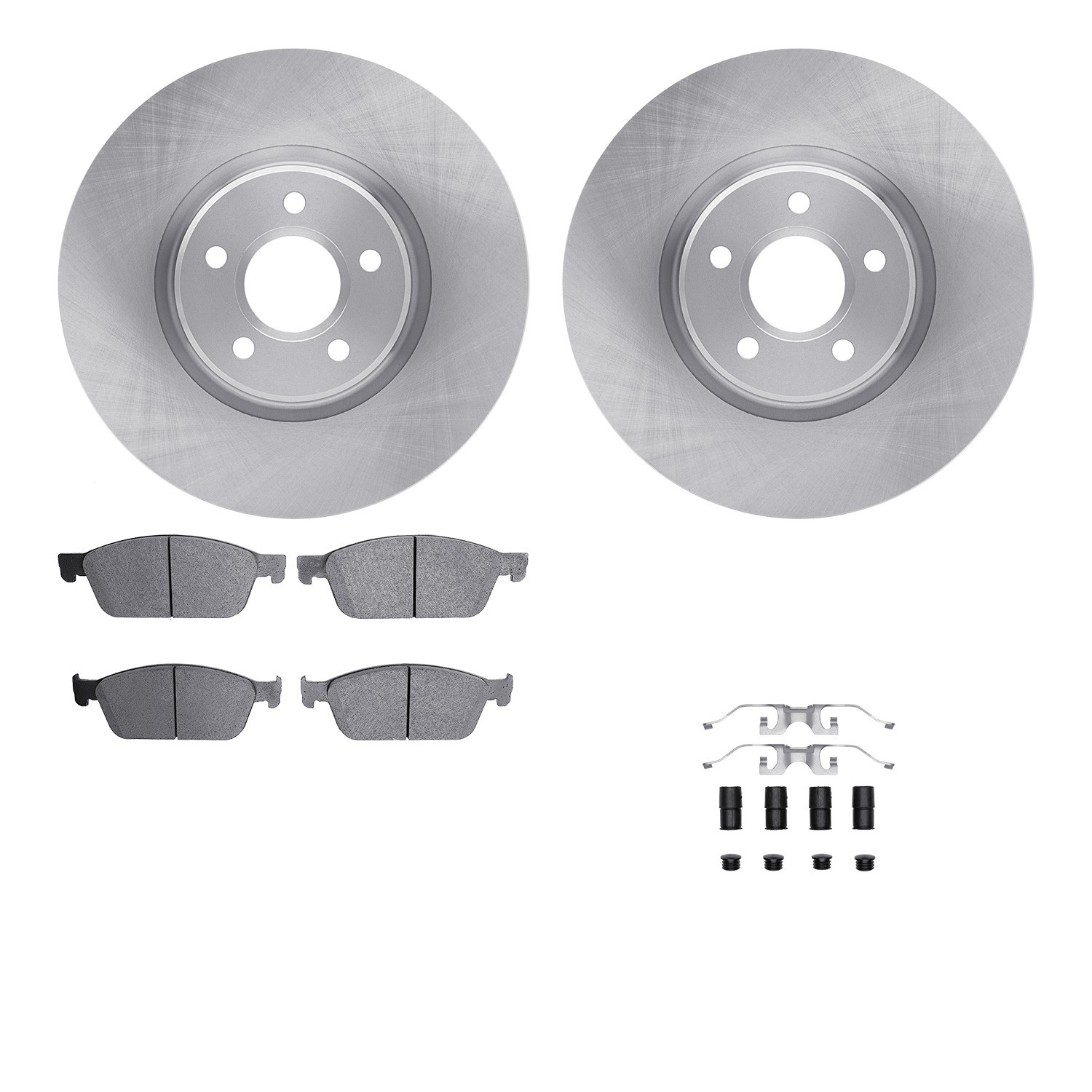 DYN-6512-99134 DFC Brake Rotor with 5000 Brake Pads and Hardware Kit