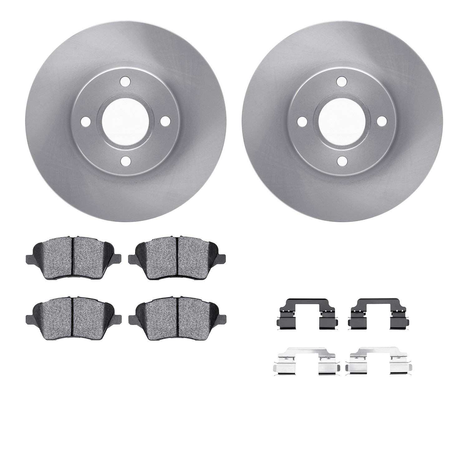 DYN 6512-99154 DFC Brake Rotor with 5000 Brake Pads and Hardware Kit