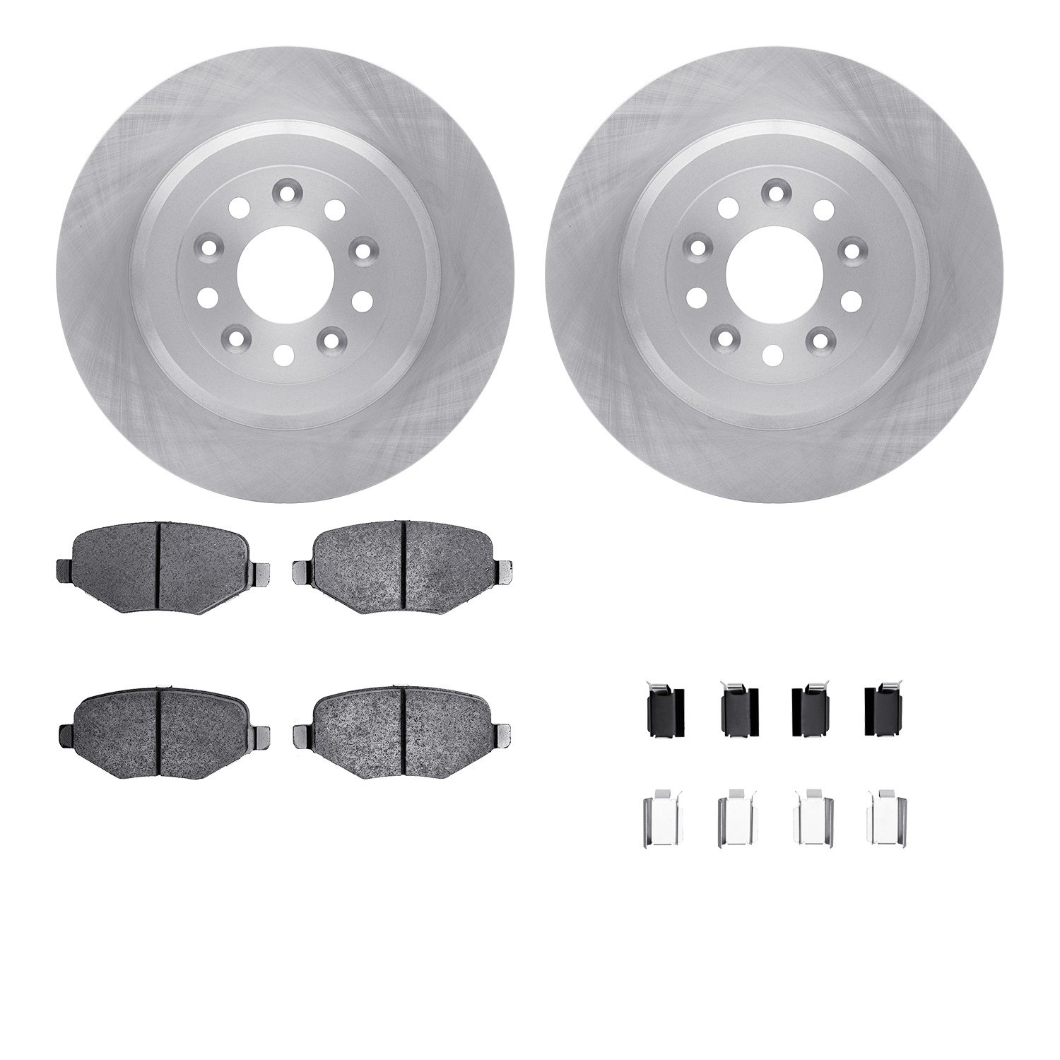 DYN-6512-99189 DFC Brake Rotor with 5000 Brake Pads and Hardware Kit