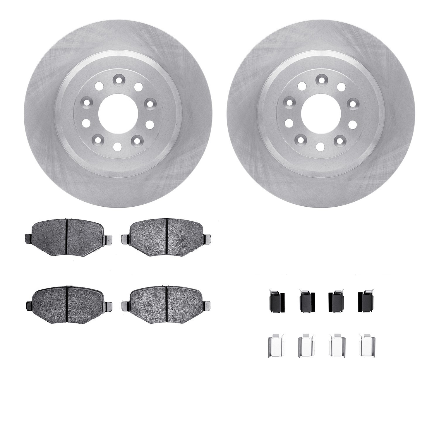 DYN-6512-99190 DFC Brake Rotor with 5000 Brake Pads and Hardware Kit