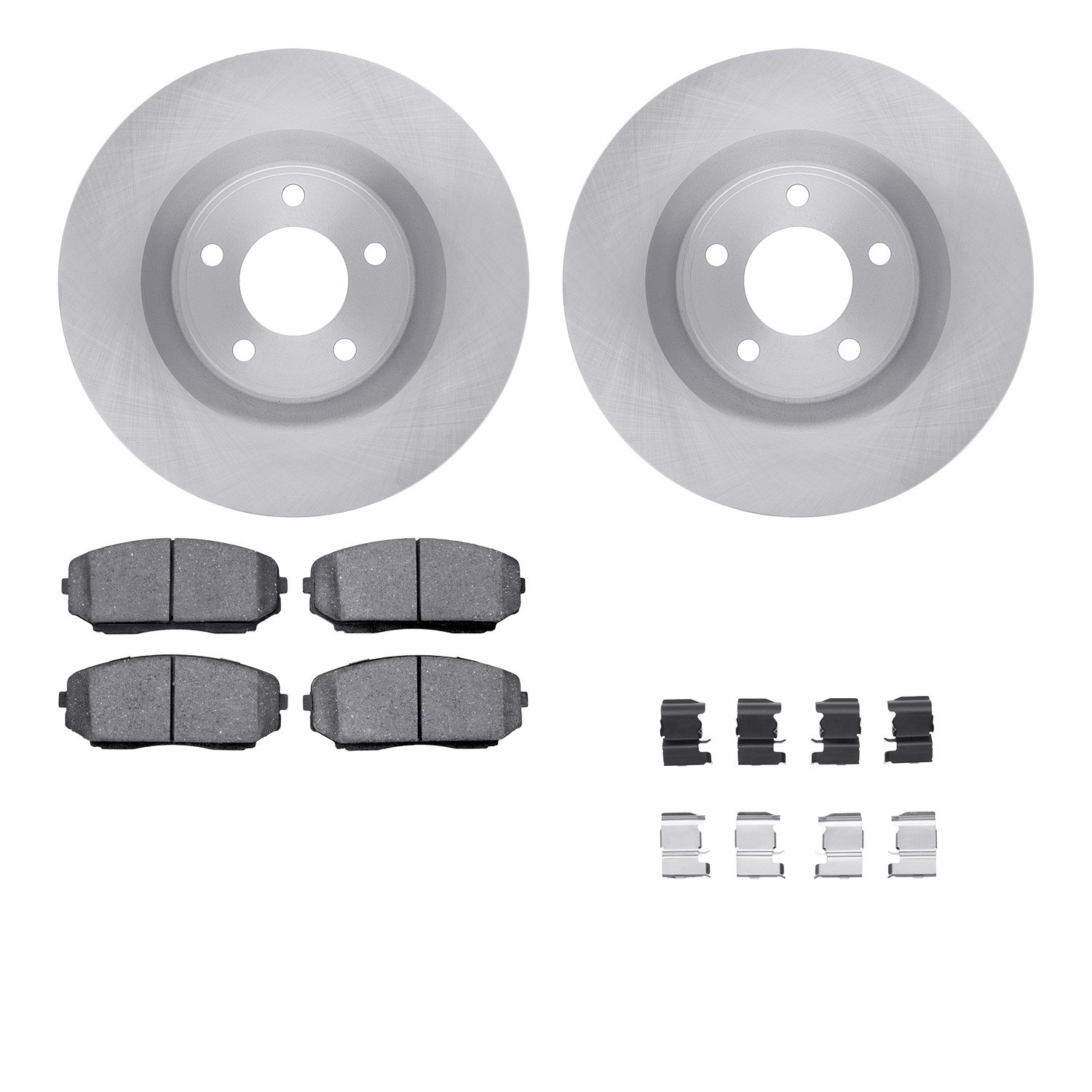 DYN-6512-99197 DFC Brake Rotor with 5000 Brake Pads and Hardware Kit