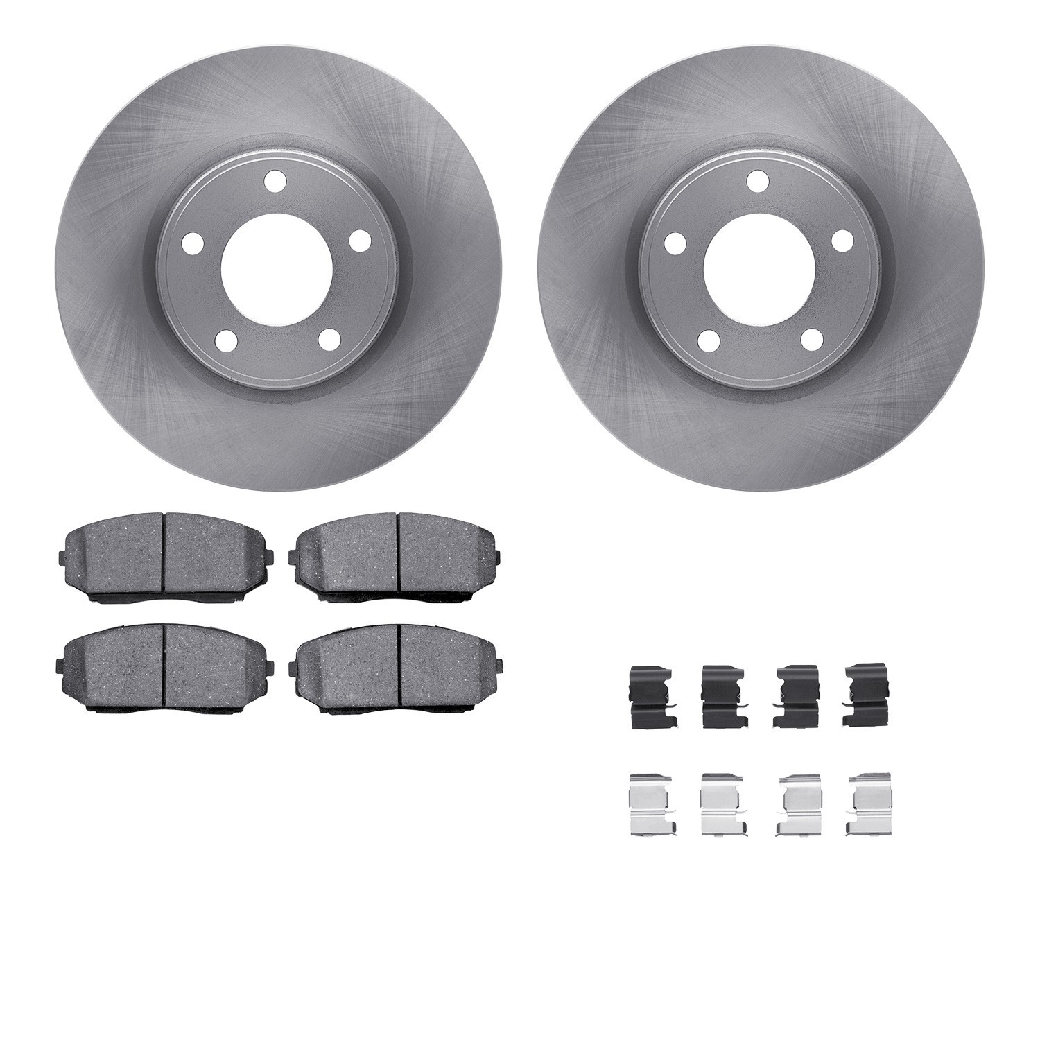 DYN-6512-99206 DFC Brake Rotor with 5000 Brake Pads and Hardware Kit